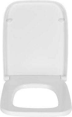 Woltu WC-Sitz WS2615 (1-St), mit Absenkautomatik Duroplast Softclose Antibakterielle