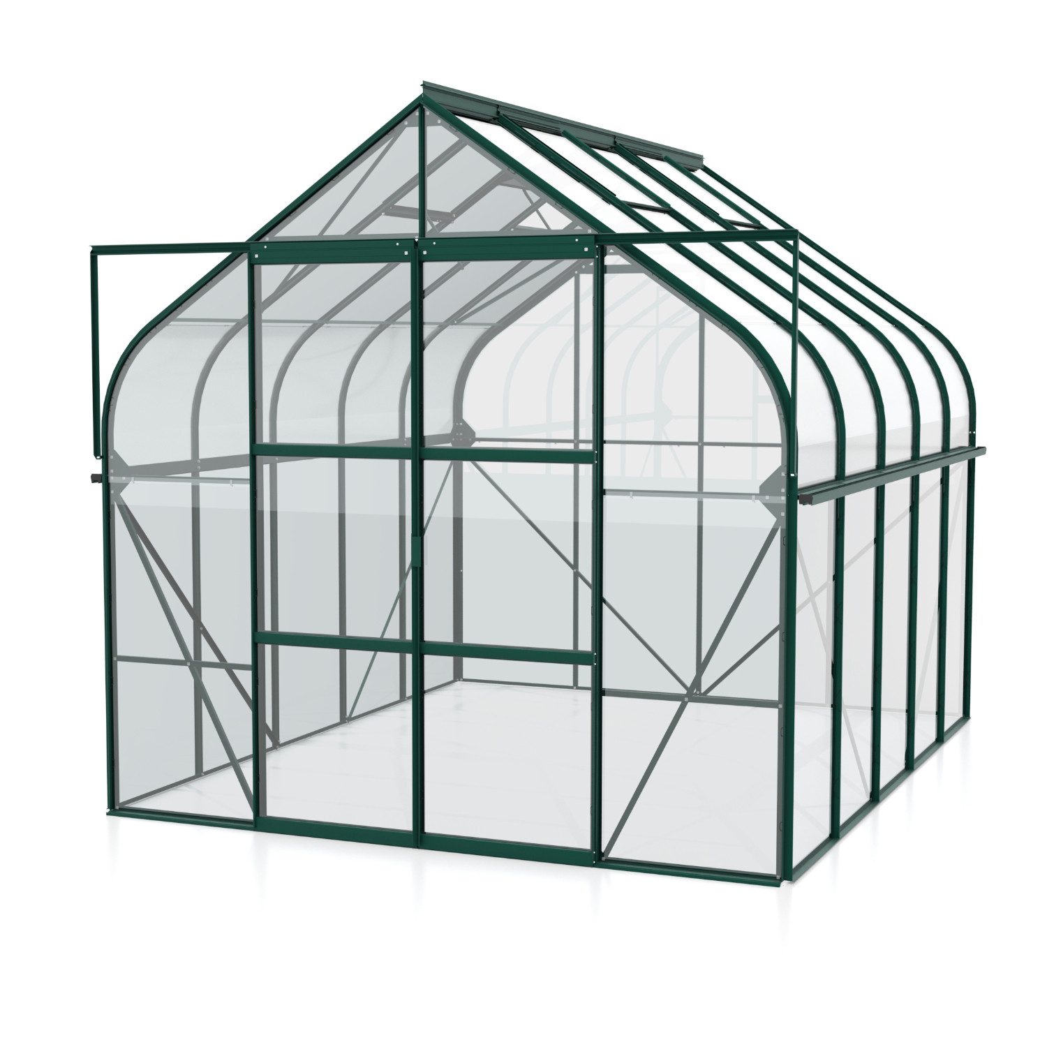 Vitavia Gewächshaus Diana 8300, 3,00 mm Wandstärke, Zollingerdach grün | Rabatt: 17%