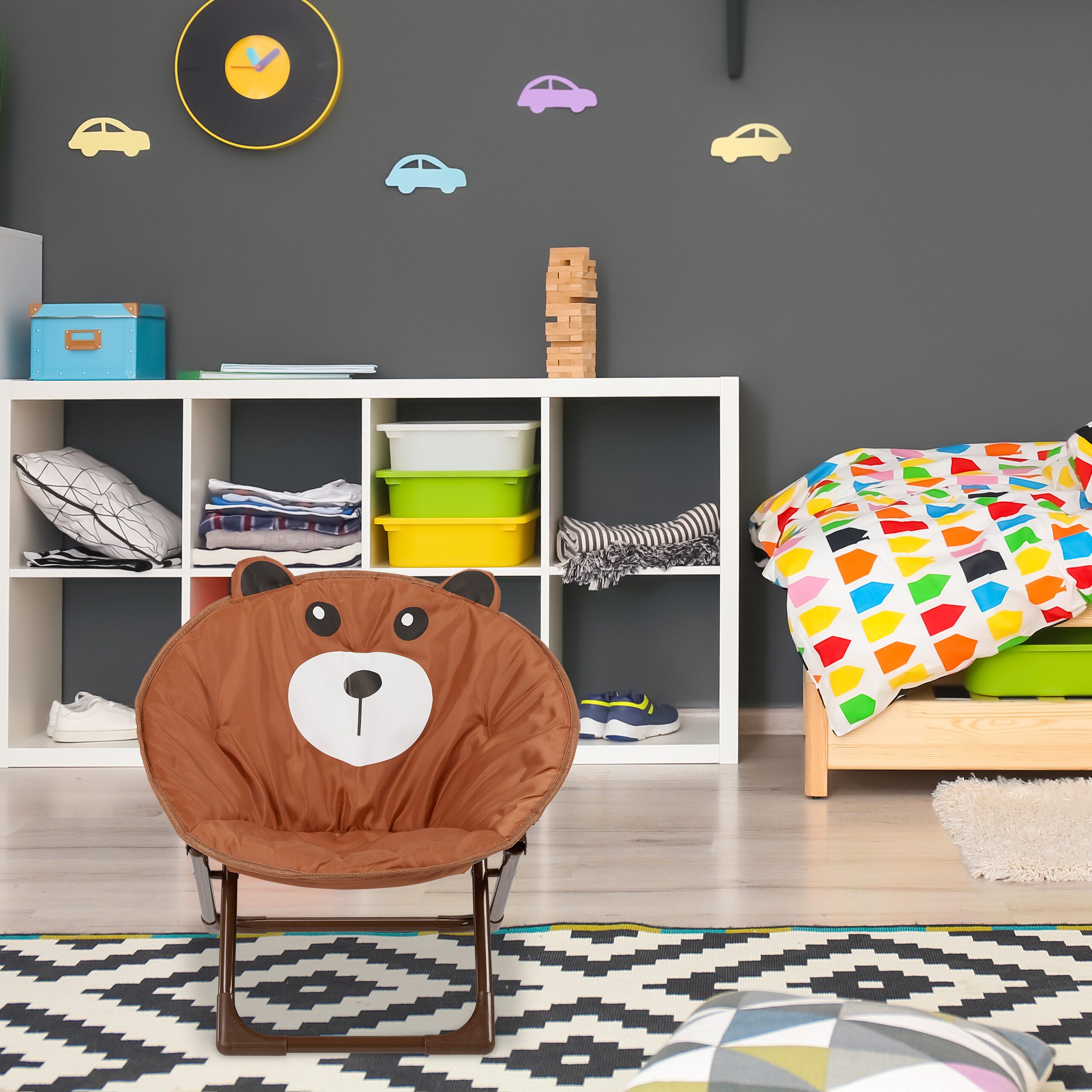 relaxdays Campingstuhl Faltbarer Moonchair für Kinder, günstig online kaufen