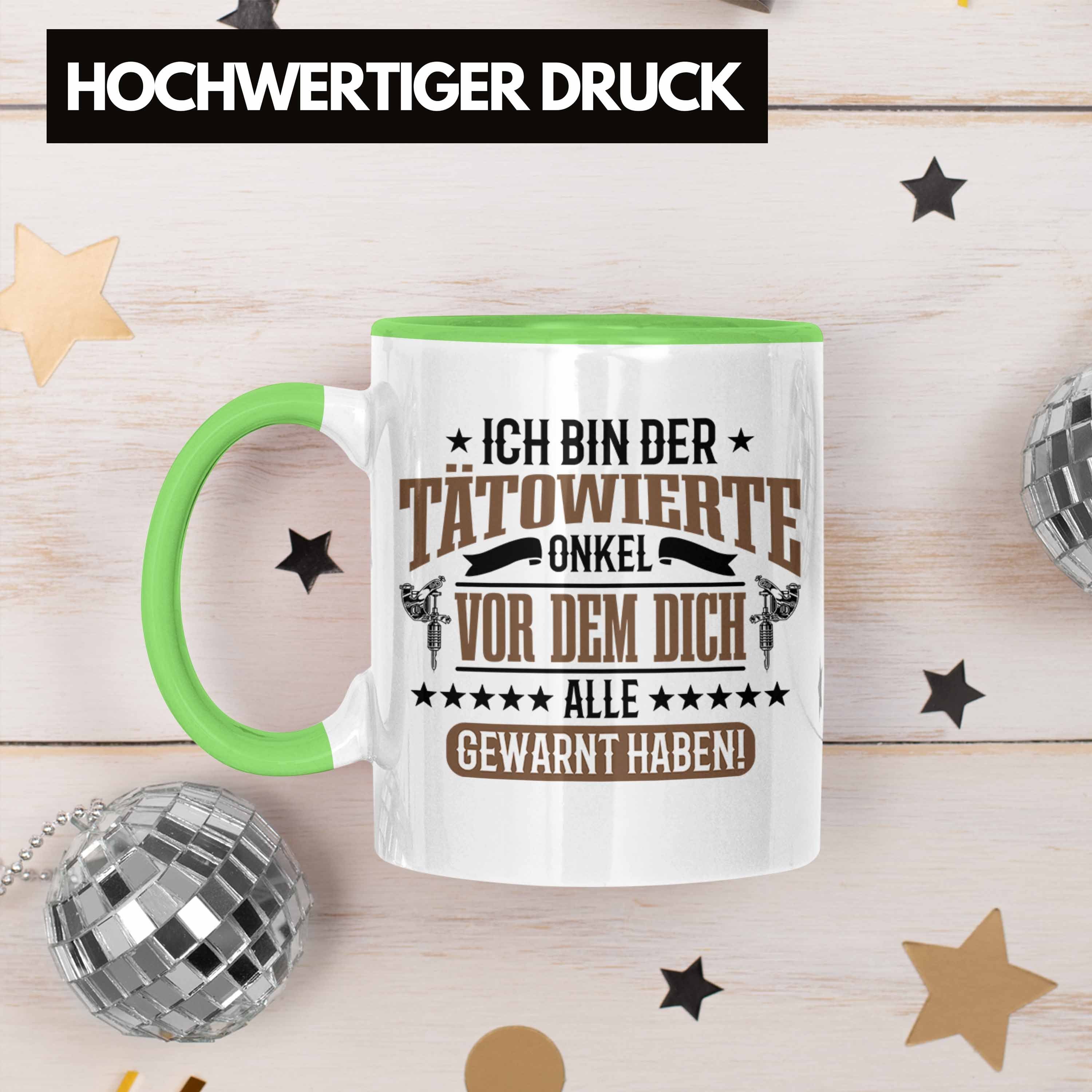 Spruch Tattoowierten Tasse für Onkel Onkel Trendation Geschenk Tasse Grün