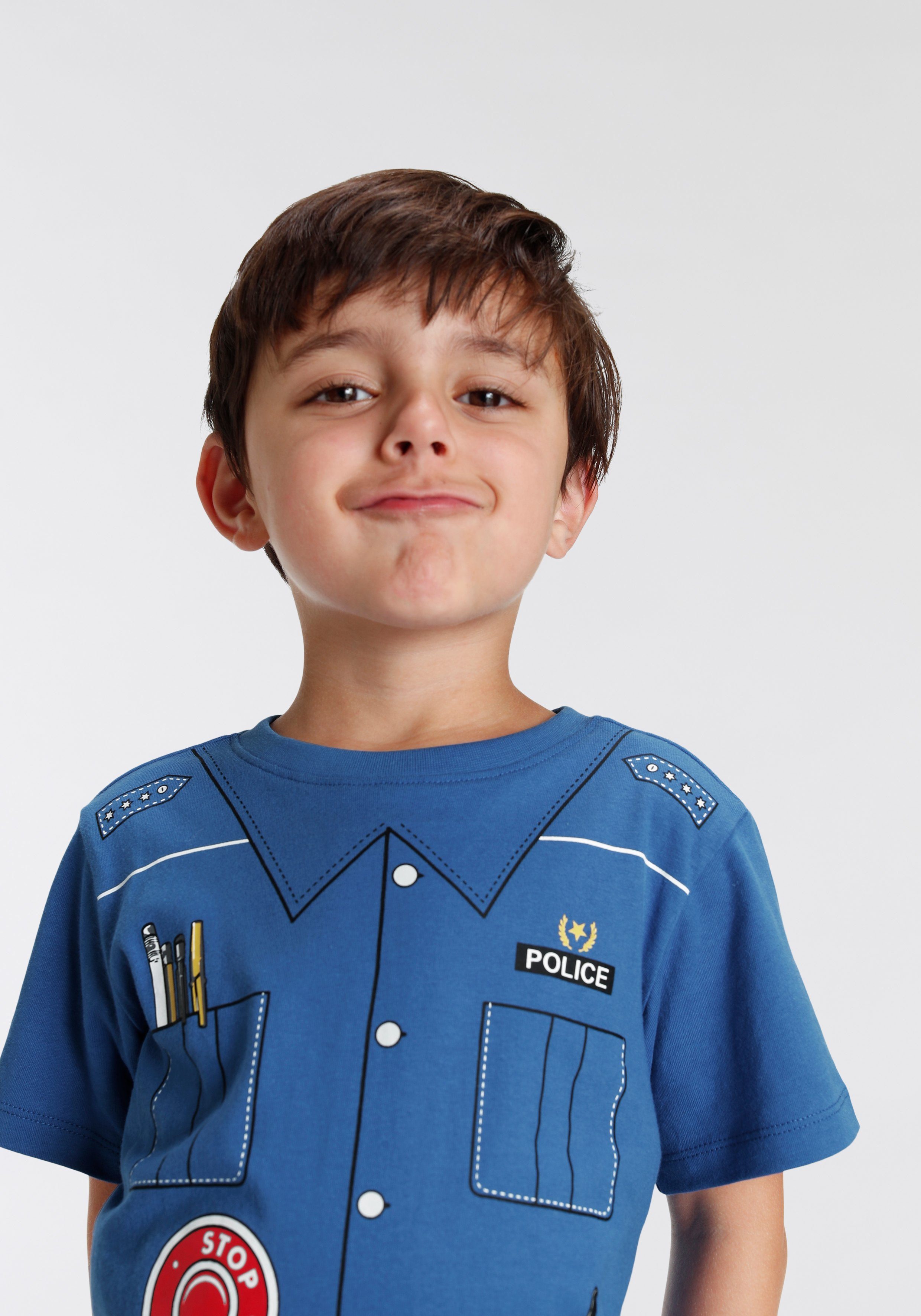 Druck T-Shirt POLIZEI KIDSWORLD Uniform
