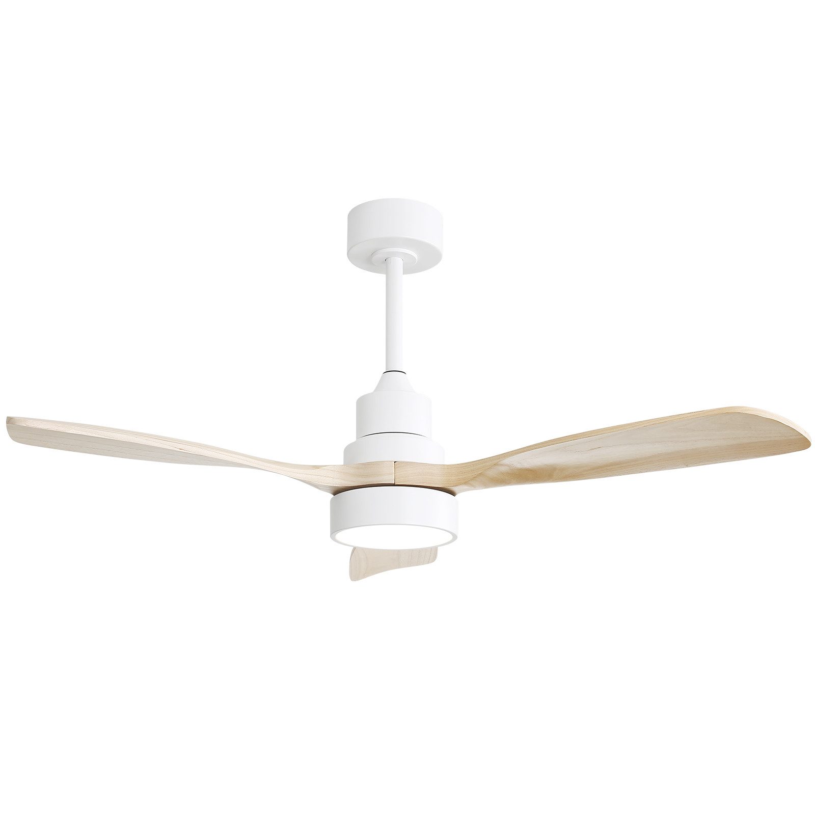 Sofucor Deckenventilator mit Fernbedienung und LED-Beleuchtung, 122cm, Timer & Fernbedienung, 3 Farbtemperaturen & Memory-Funktion
