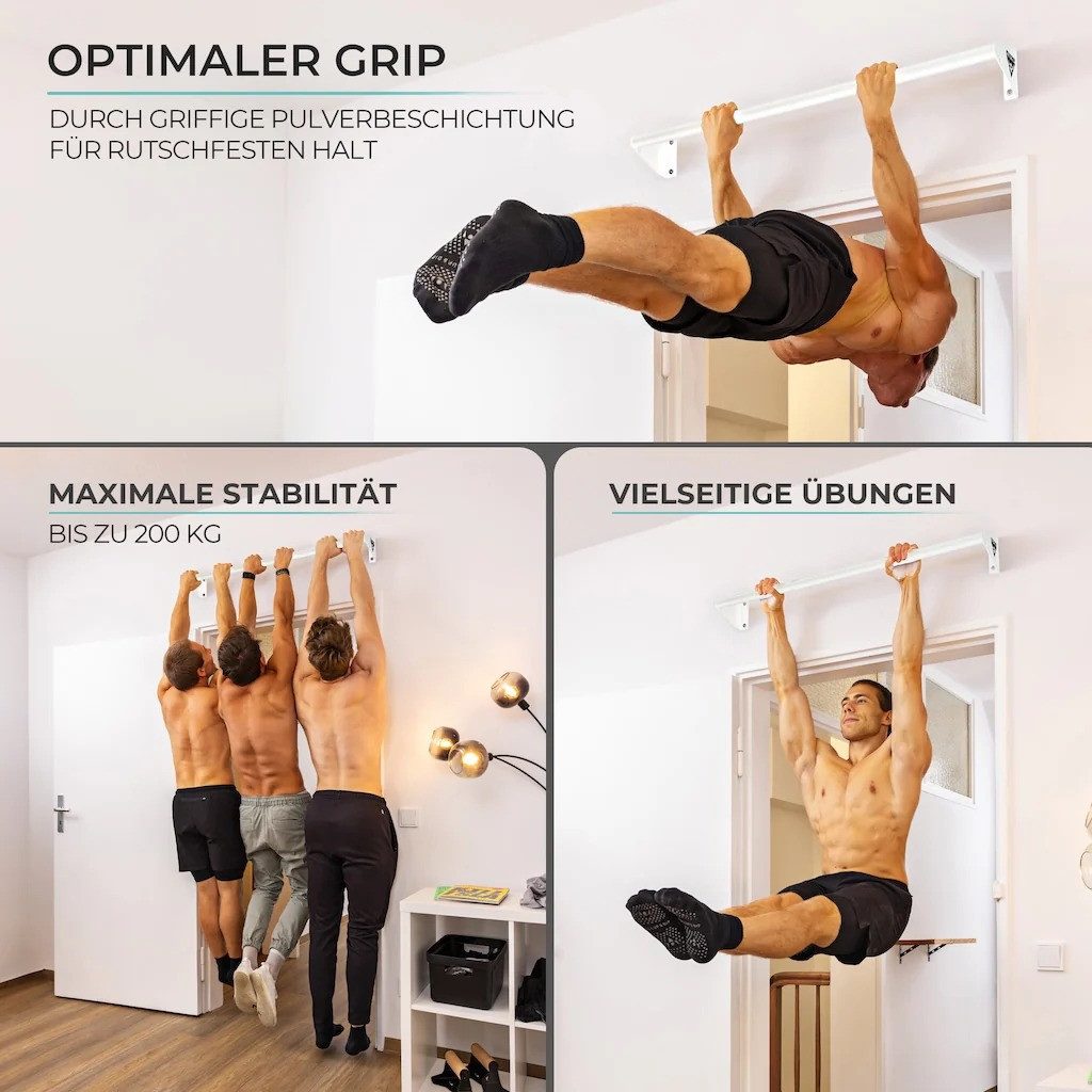 Pullup & Dip Klimmzugstange Klimmzugstange zur Wandmontage über dem Türrahmen (2-tlg) – Bild 5 von 5