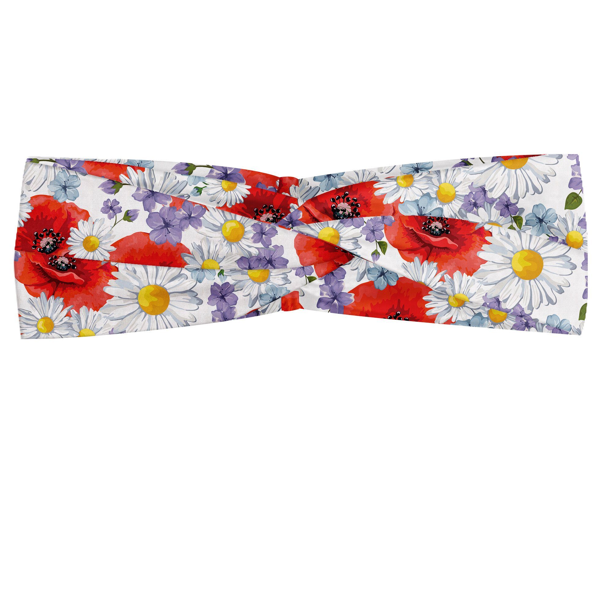 Verschieden Abakuhaus Stirnband Bunt accessories Blume und Elastisch Poppy Daisy Angenehme alltags und