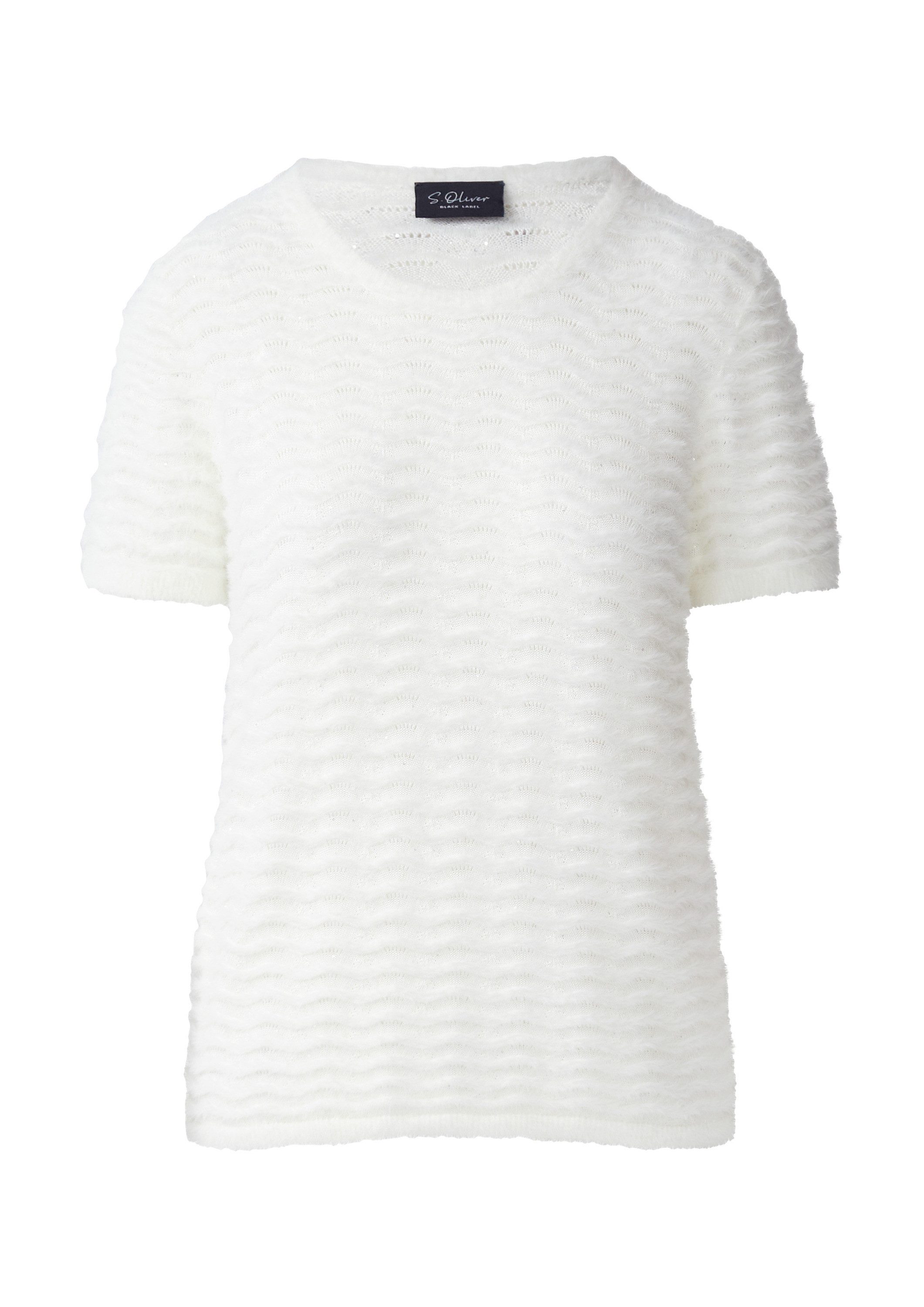 s.Oliver Kurzarmpullover Strickpullover (1-tlg) günstig online kaufen