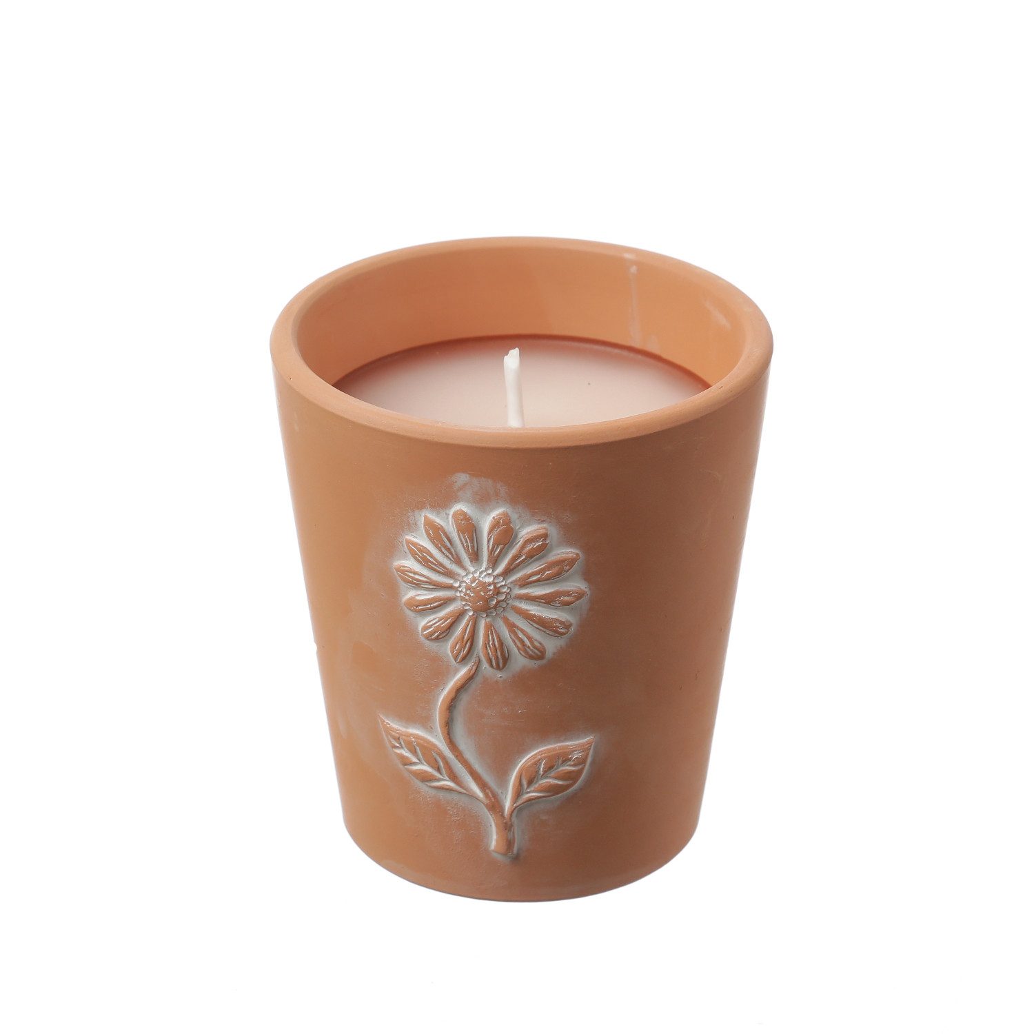 MARELIDA LED-Kerze Duftkerze Citronella in Tontopf Terrakotta Blumentopf Outdoorkerze (1-tlg)
