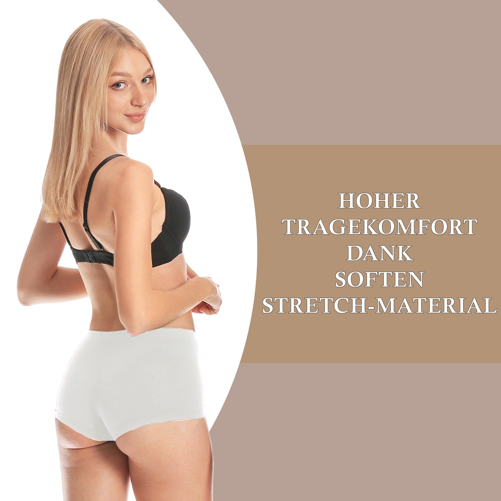 Bestlivings Hüftslip Schlüpfer 40 bis 54 (2-St) Unterhosen Damen - Unterwäsche Slip Stretch - Taillenslip
