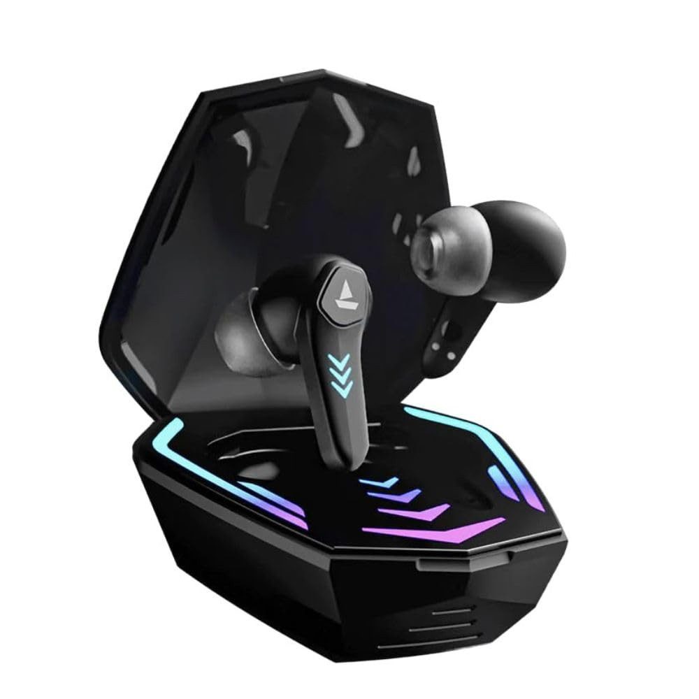 boAt Immortal 131 TWS In-Ear Ohrhörer kabellos Bluetooth wireless In-Ear-Kopfhörer (Bluetooth, Gaming-Modus, Mikrofon, kabellos, Schnellladen5.3)