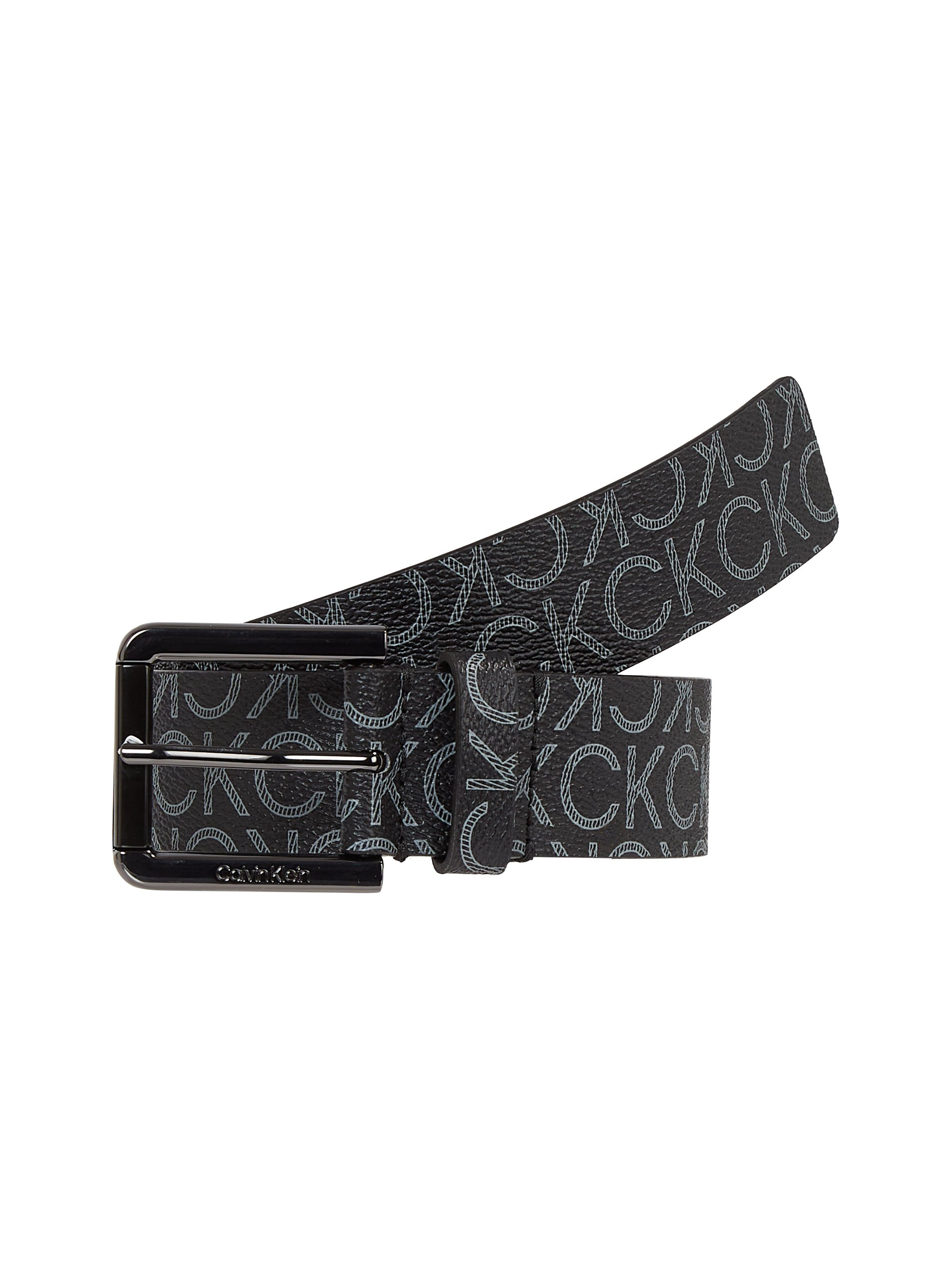 Calvin Klein Synthetikgürtel INLAY BAR MONO 35MM mit Muster