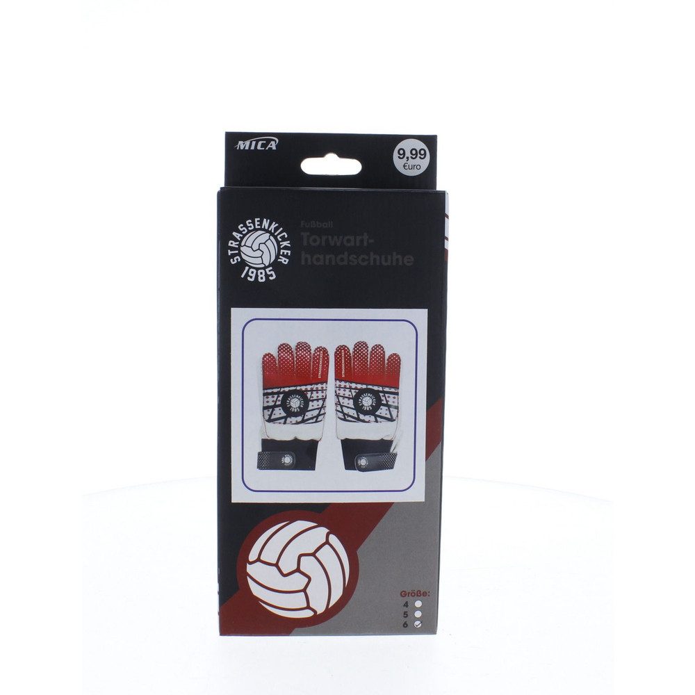 Besttoy Fußball Strassenkicker - Torwarthandschuhe - Gr. 6 - rot/schwarz