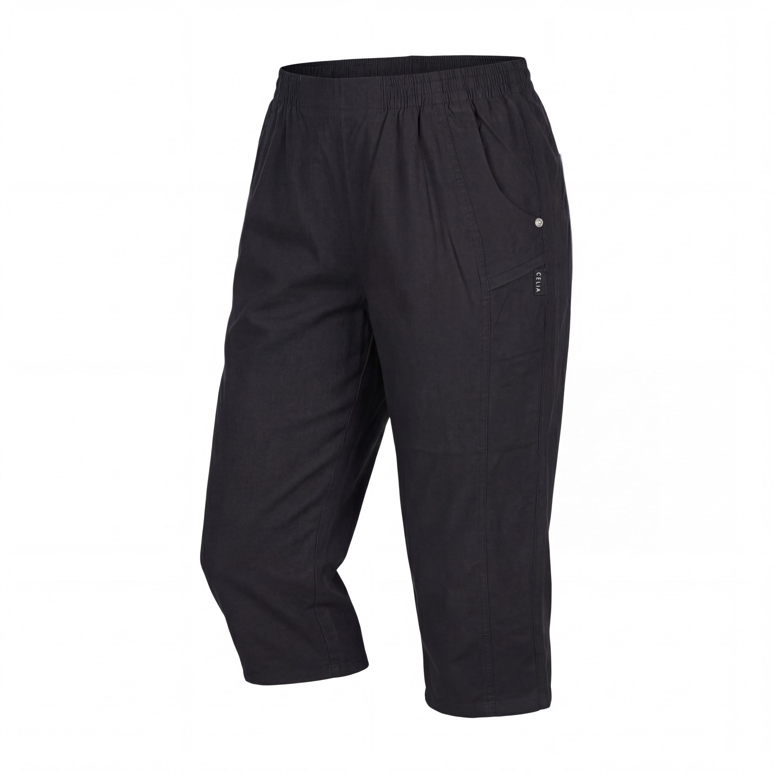Caprihose Damen Sommerhose mit Stretch 7/8 Capri Schlupfhose