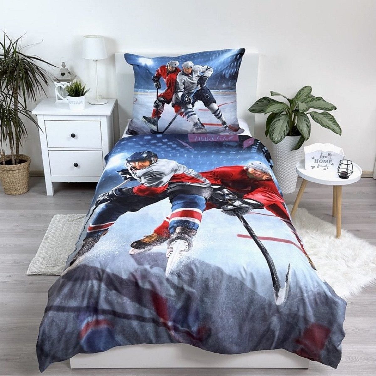 Jerry Fabrics Bettwäsche Hockey Kuschelige Bettwäsche günstig online kaufen