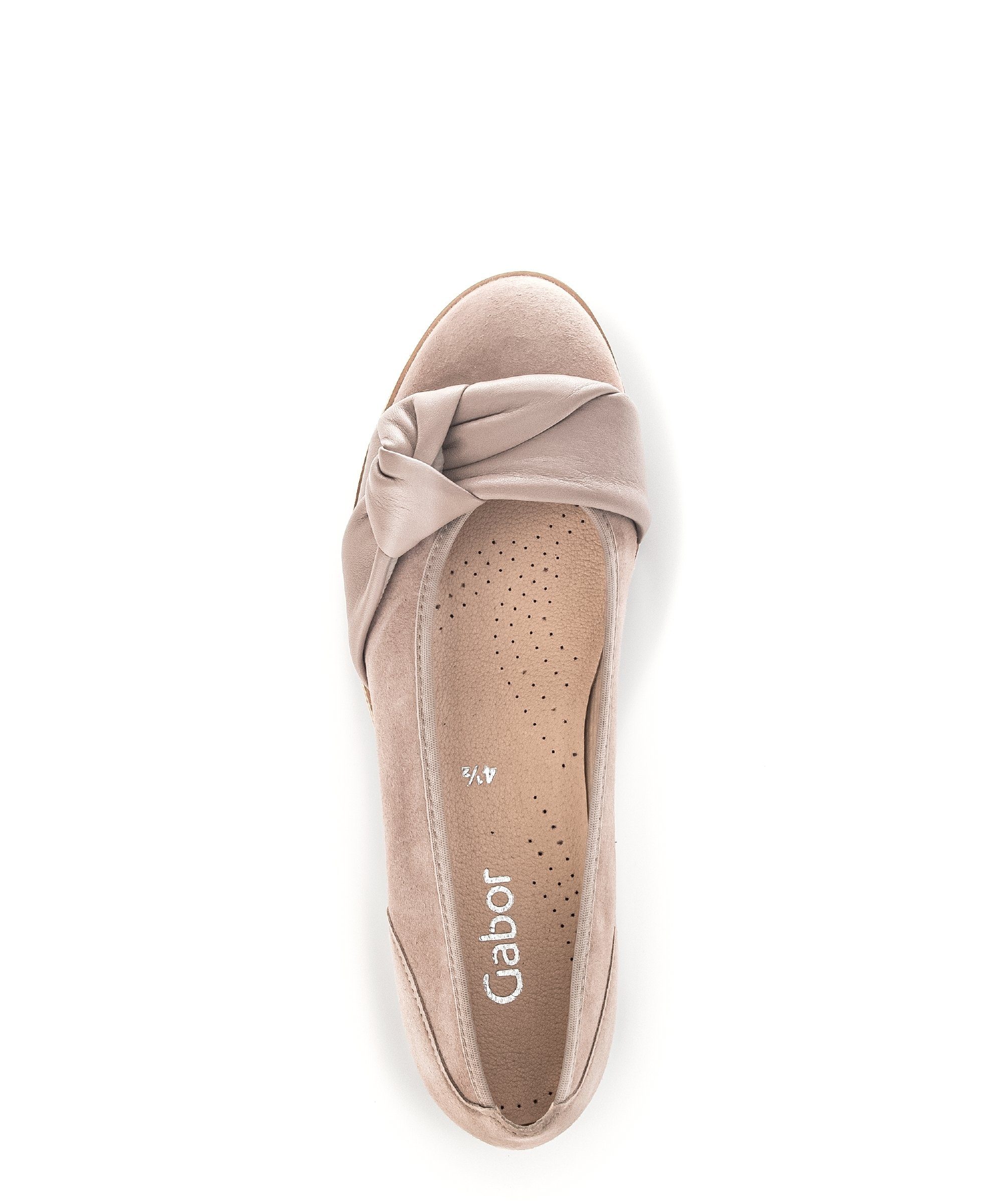 Gabor Damen Ballerina 4.144 - Lila Glattleder Mit Metallverschluss