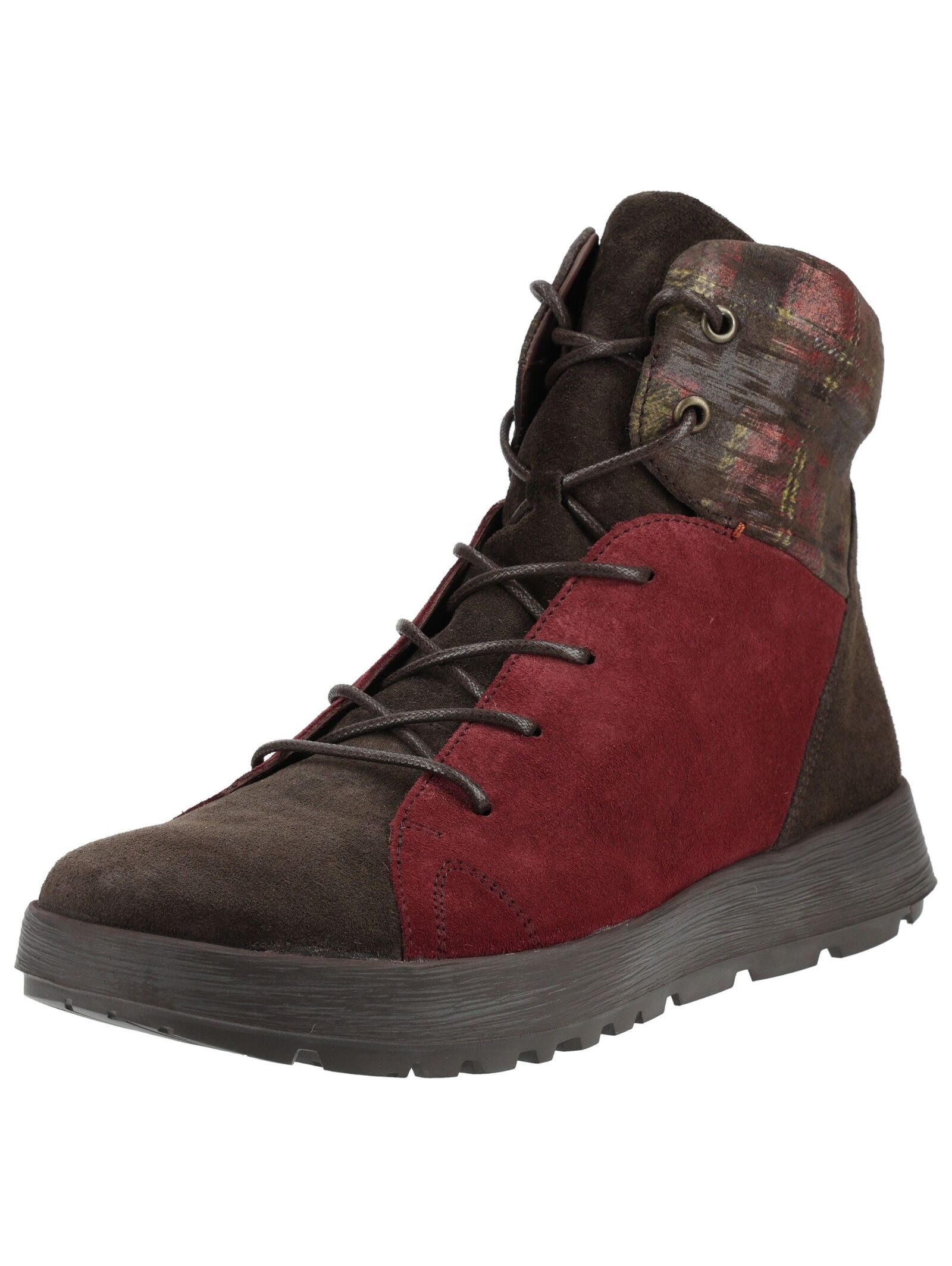 Think! Think! Stiefelette Veloursleder Schnürstiefelette