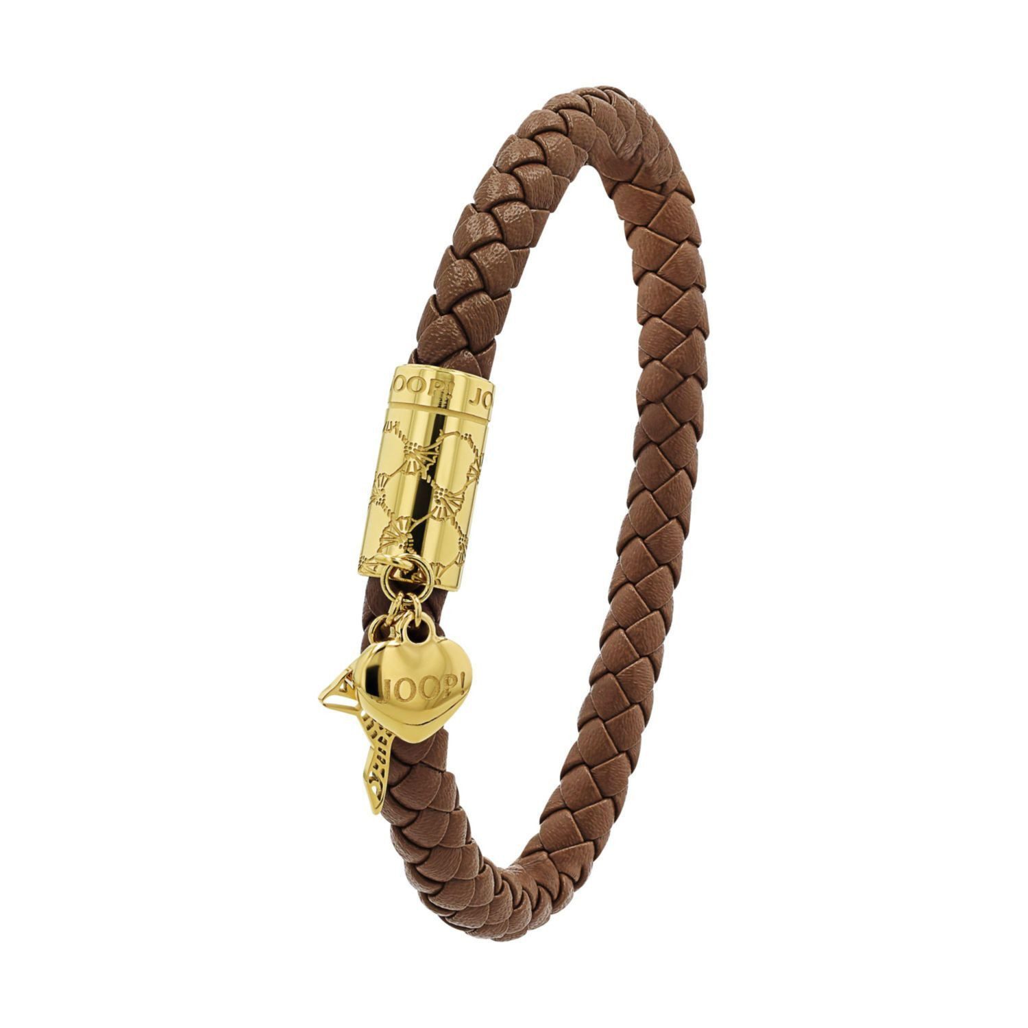Joop! Armband JOOP! Armband für Damen, Edelstahl, Leder (Armband m.Anh., 1-tlg)