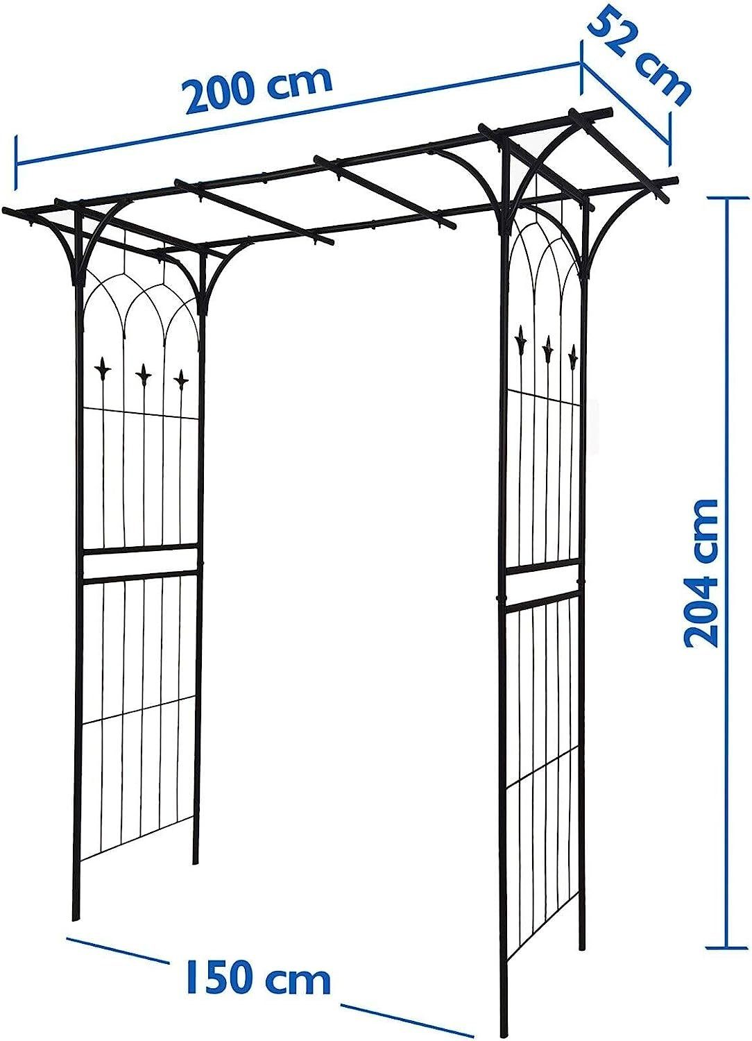 Defactoshop Rosenbogen Rosenbogen Rosensäule Gartenbogen Rankgitter günstig online kaufen