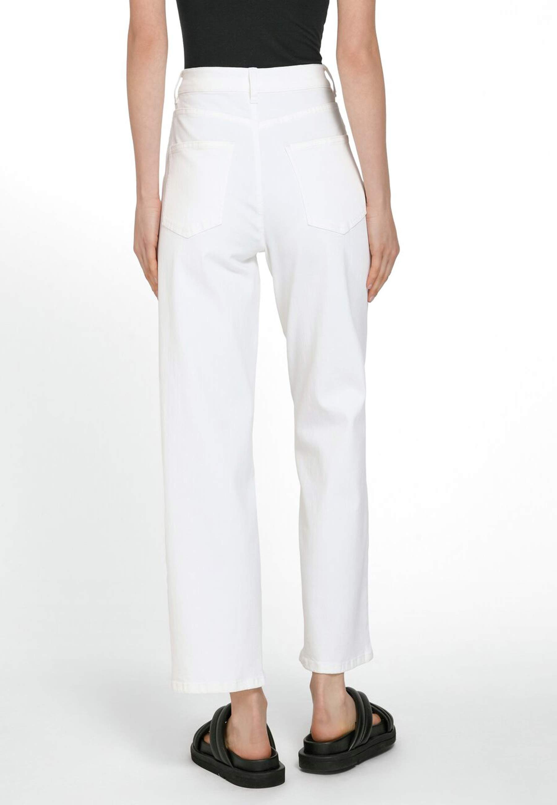 mit ecru Design Cotton WALL London 5-Pocket-Jeans modernem