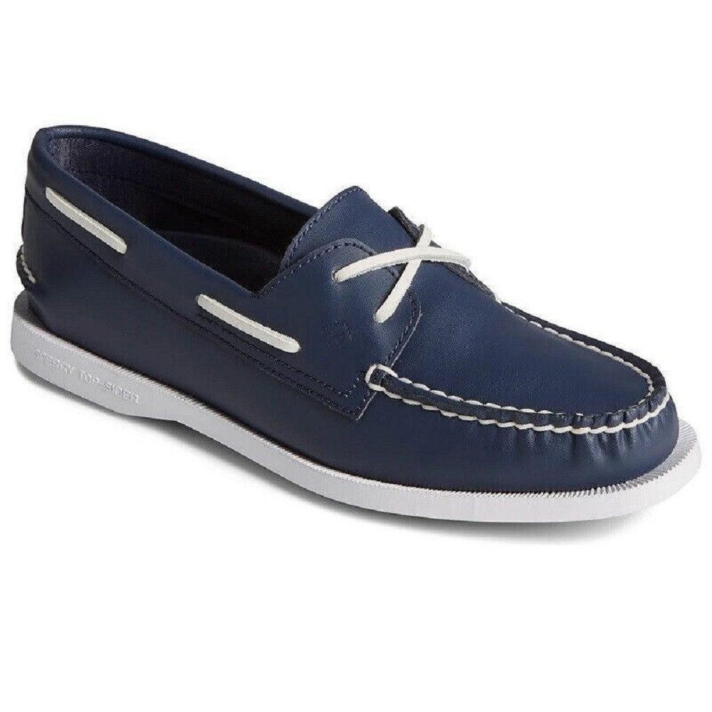 Sperry Authentic Original 2-Eye Damen Leder Halbschuhe Bootschuhe STS87541 Mokassin Komfort