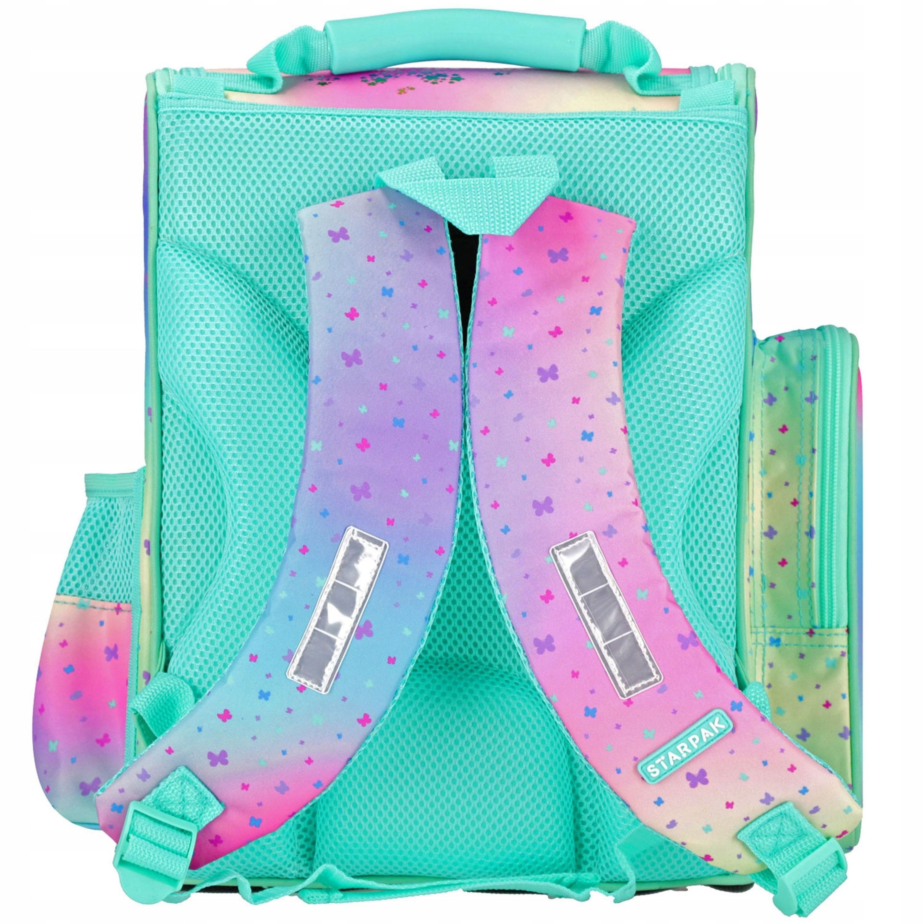Starpak Schulranzen Schulranzen Mädchen HOLO Ombre Katze ergonomisch leicht 18L STARPAK – Bild 2 von 5