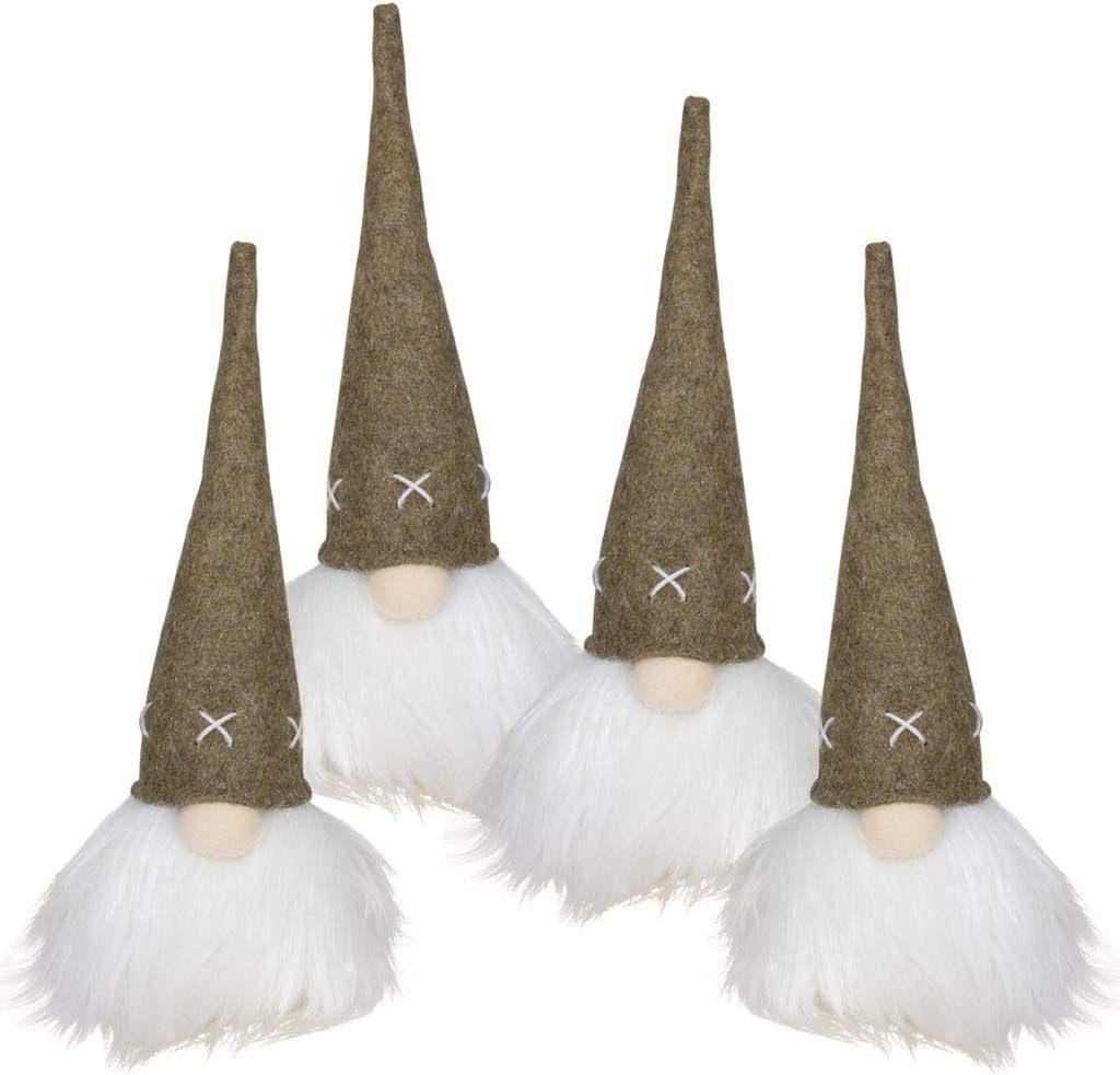 Weihnachtsfigur sitzender Wichtel 22cm (34cm)