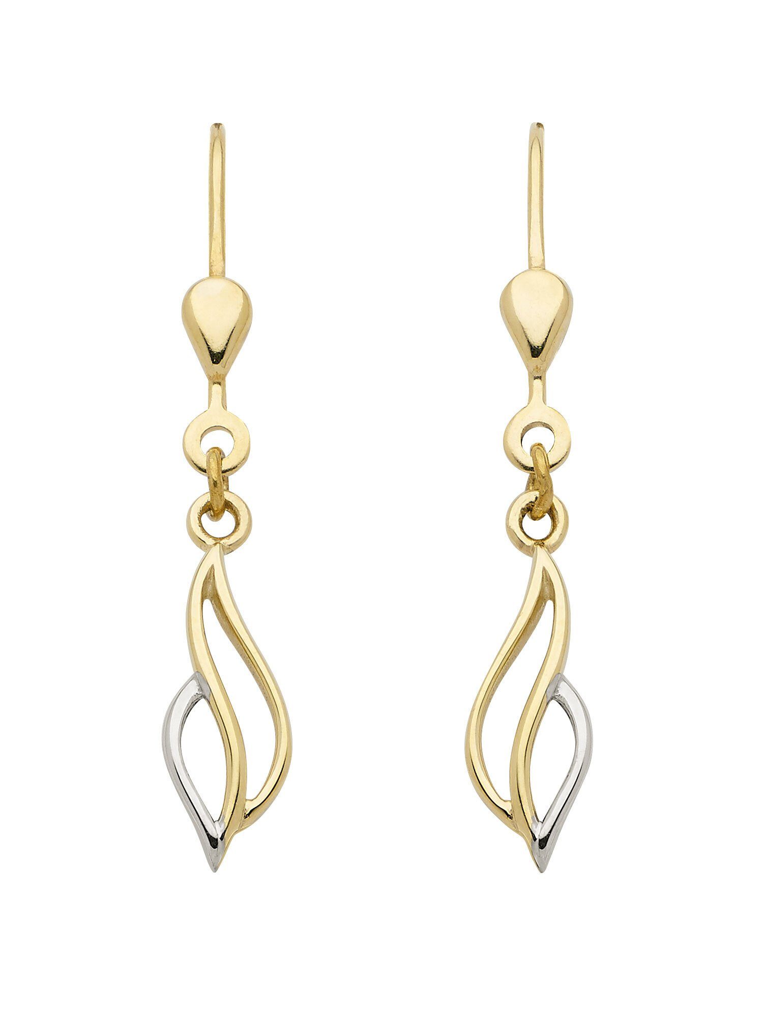 Adelia´s Paar Gold Ohrhänger, 13,4 Höhe mm 333 - Ohrhänger Maße Goldschmuck Damen, Ohrringe für