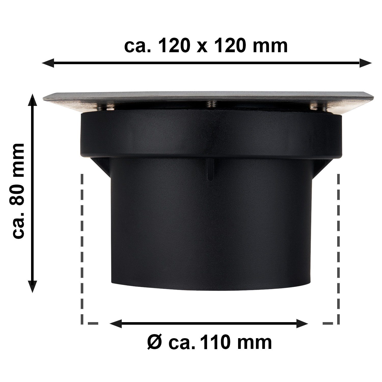 LEDANDO LED Einbaustrahler Flacher LED Bodeneinbaustrahler Leuchtmittel RGB RGB v mit tauschbarem