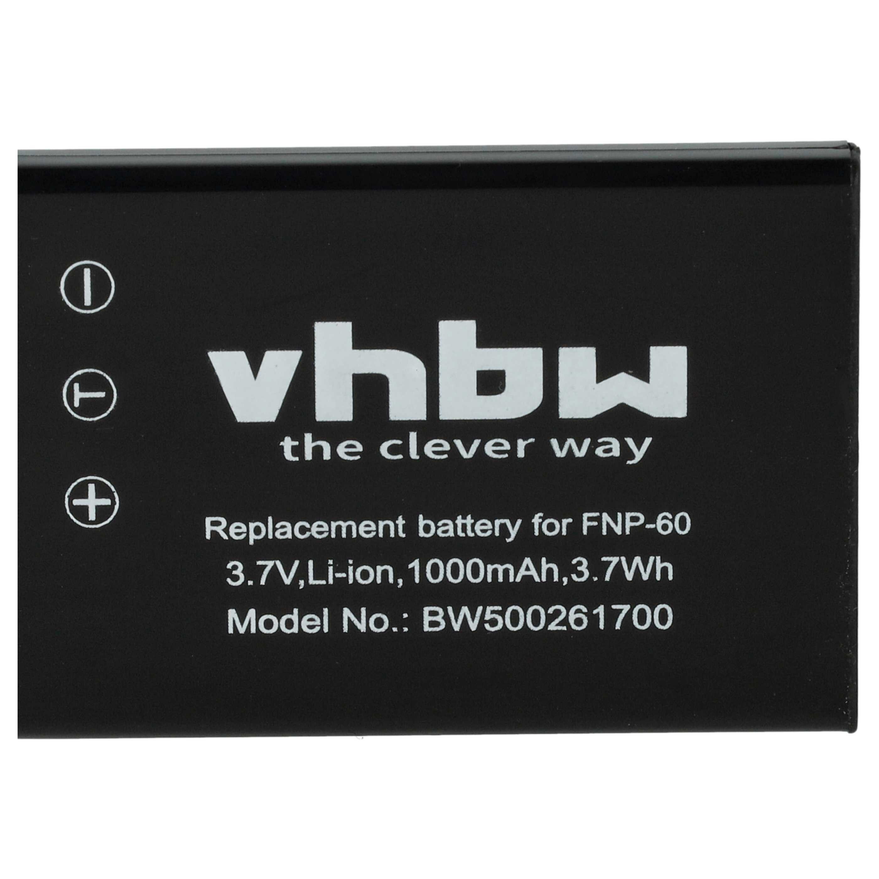 Vado Hd Battery , Vhbw Batterie Pour Creative Vado Hd Pocket Video Cam