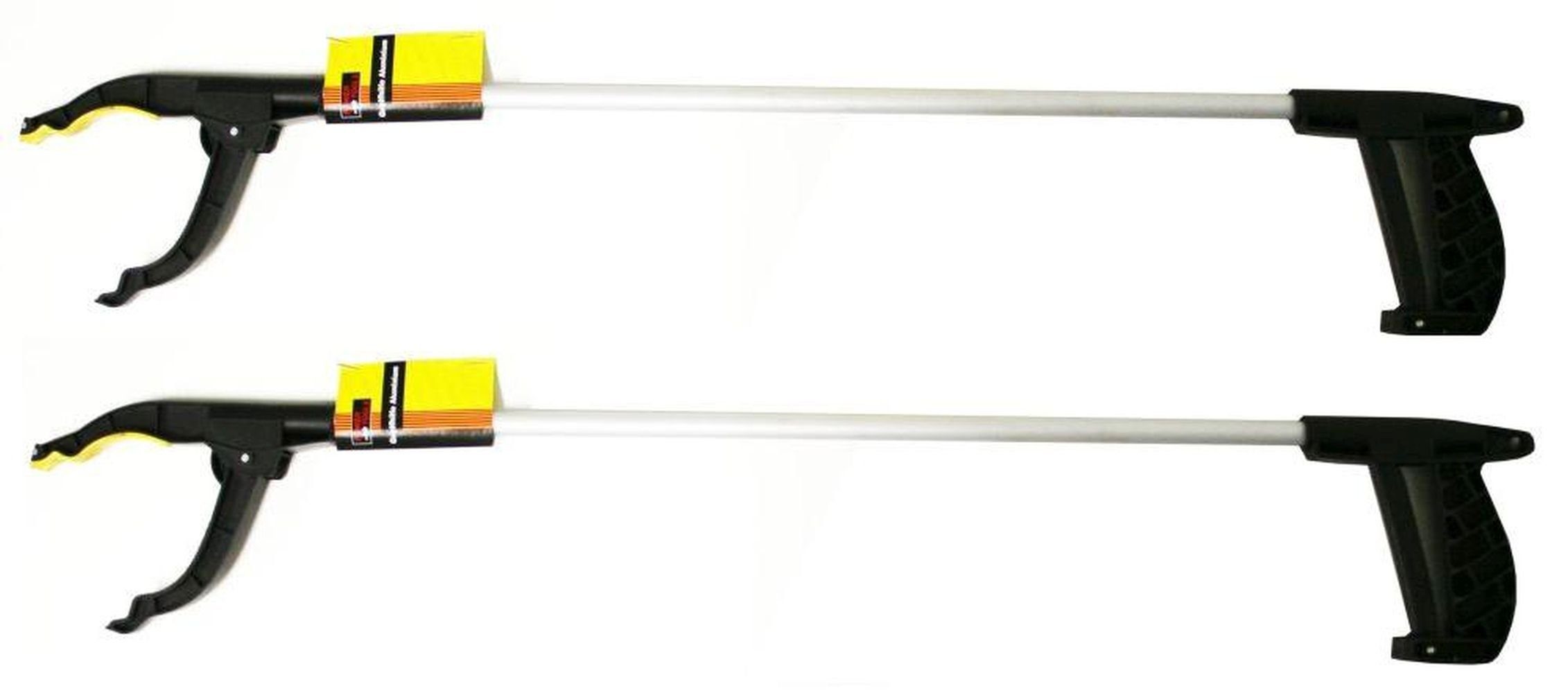 HAC24 Greifzange Müllzange Greifhilfe Greifarm Müllsammler Müllgreifer Abfallgreifer, 2-tlg., 76 cm für Rechts- und Linkshänder geeignet