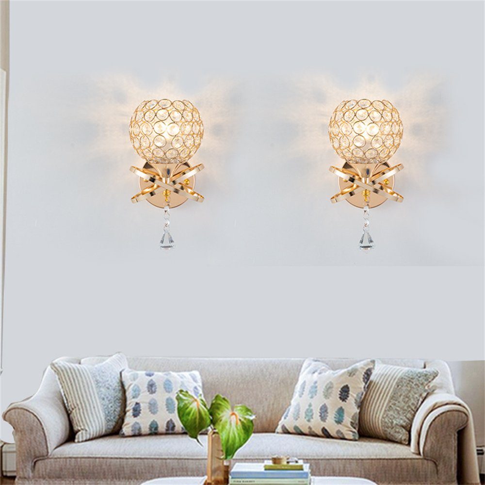 Rouemi Wandleuchte Kristall-Wandlampen, Nachttisch-Wohnzimmer-Wandlampen hoher Qualität