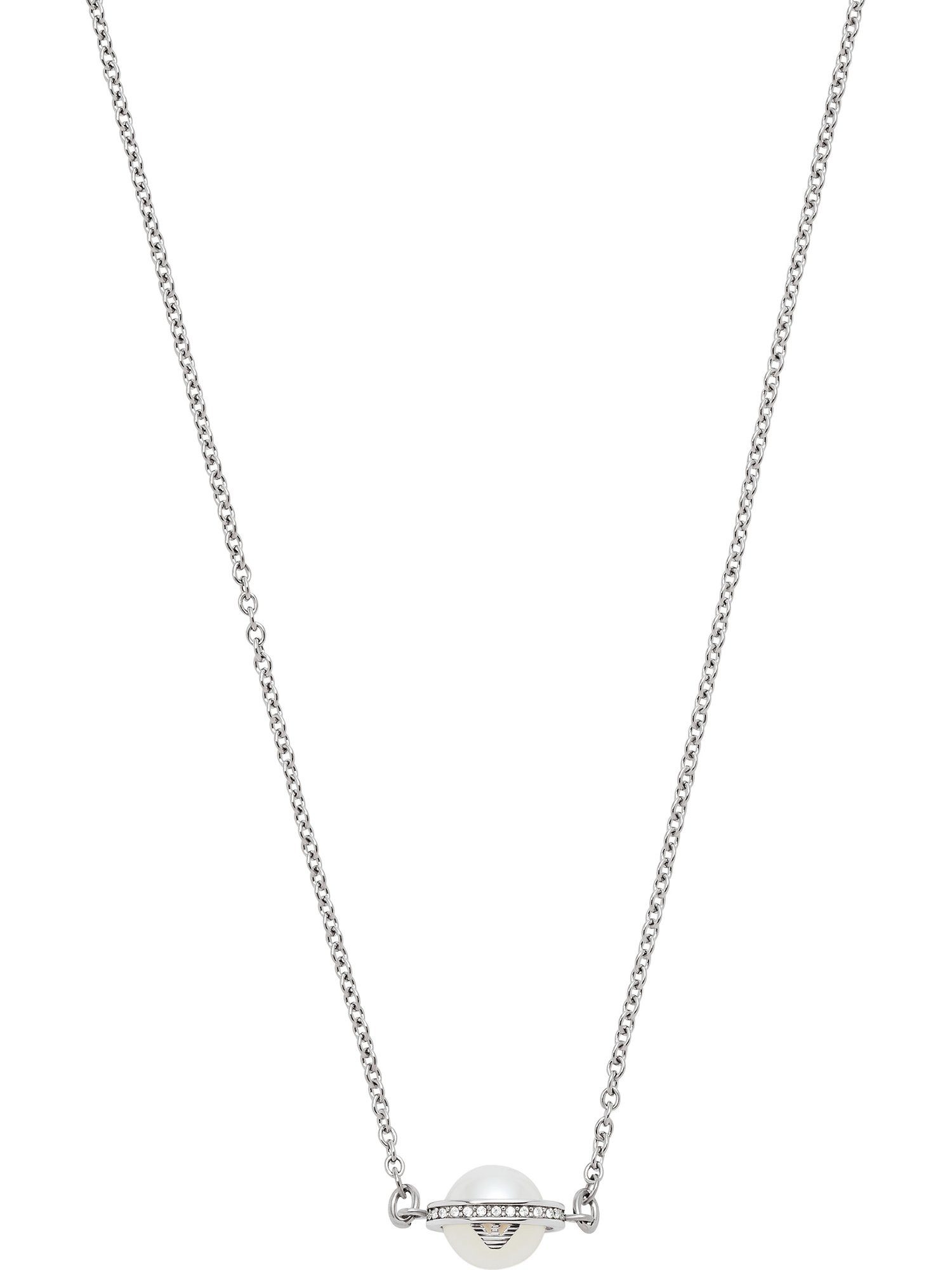 Collier Emporio Armani Damen-Kette Edelstahl Glasstein