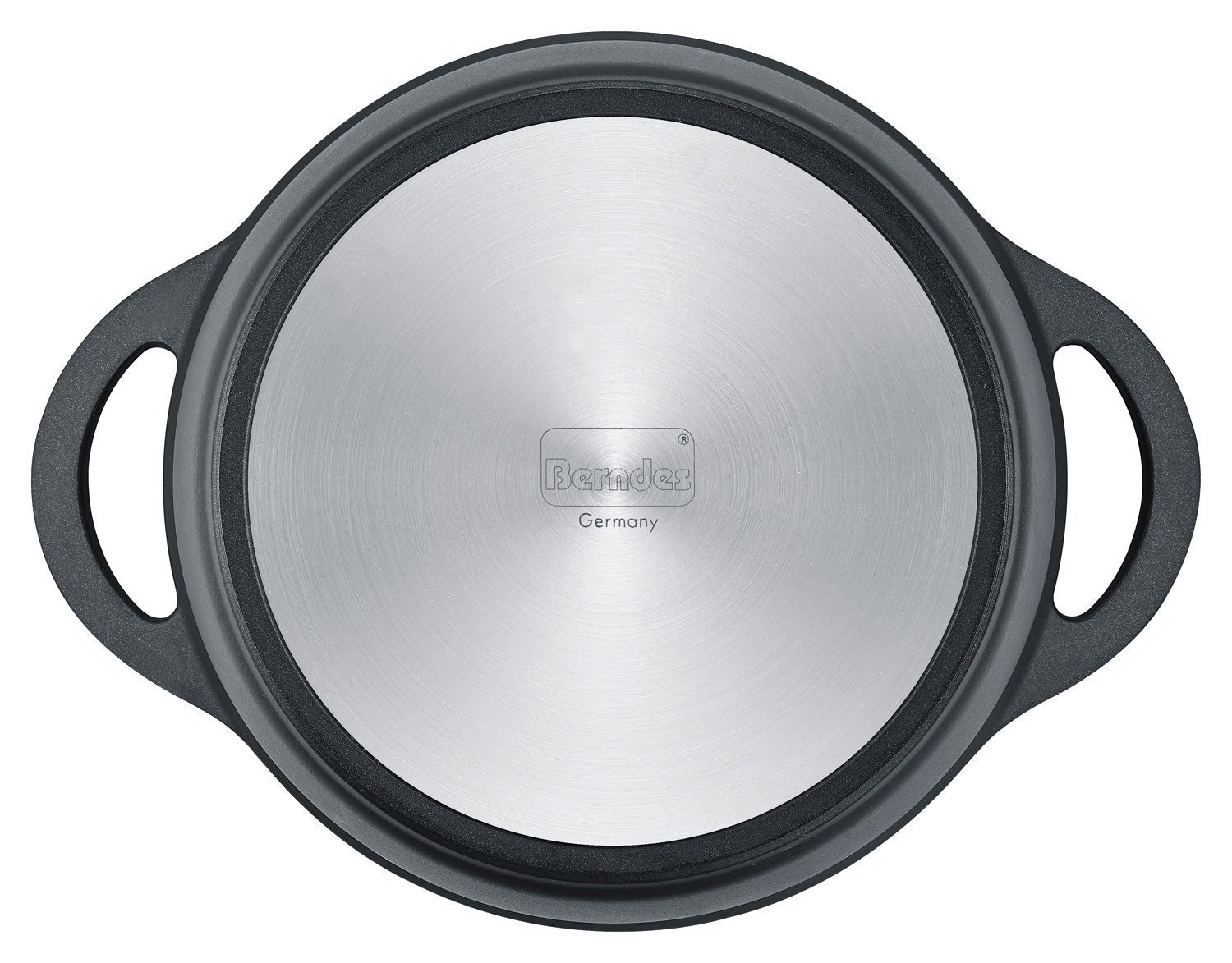 Berndes Kochtopf VIENNA, Ø 24 cm, Deckel aus Spezialglas, Aluminiumguss, mit Dunstablass, Antihaftbeschichtet, 4,5 Liter, hitzebeständig