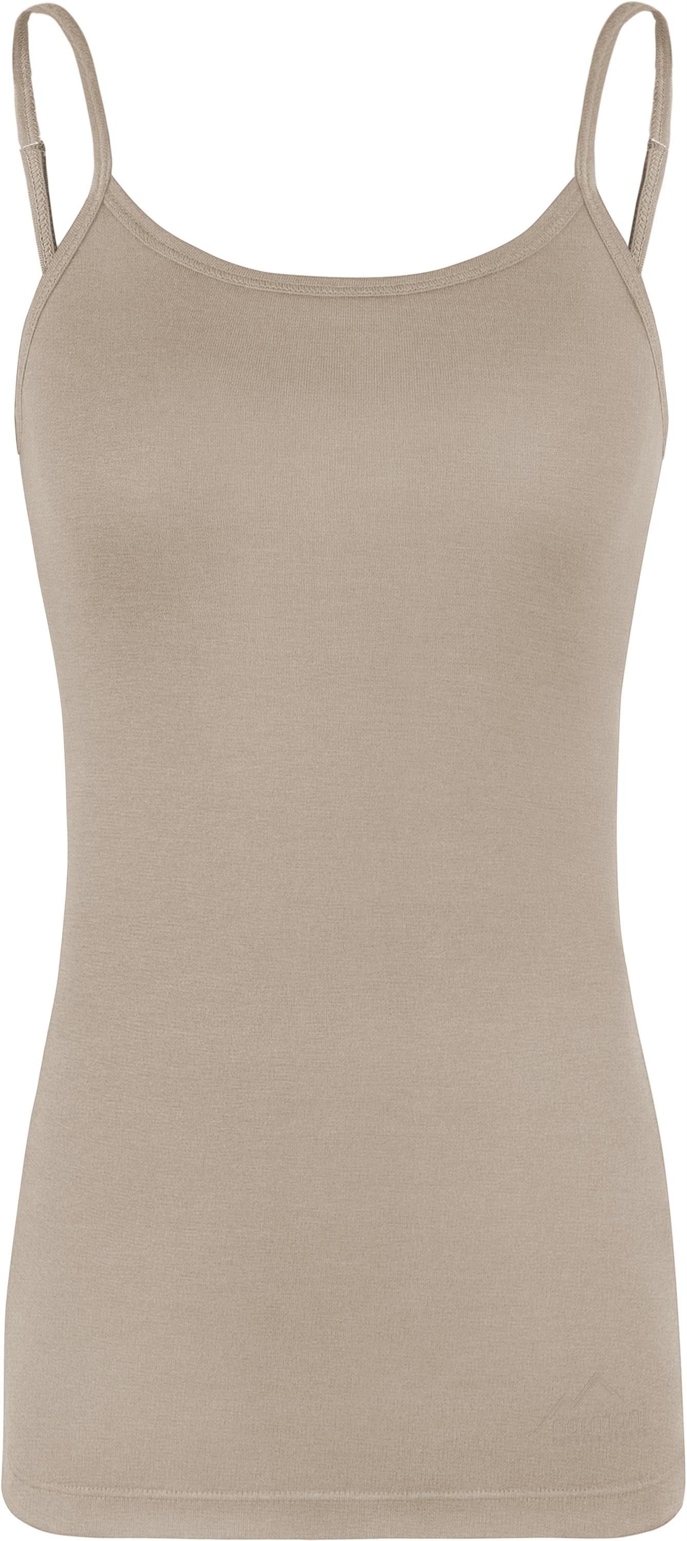 normani Unterhemd Damen Merino Top mit Spagettiträgern Kyneton Merino Top ärmelloses Shirt Unterwäsche aus 100% Bio-Merinowolle