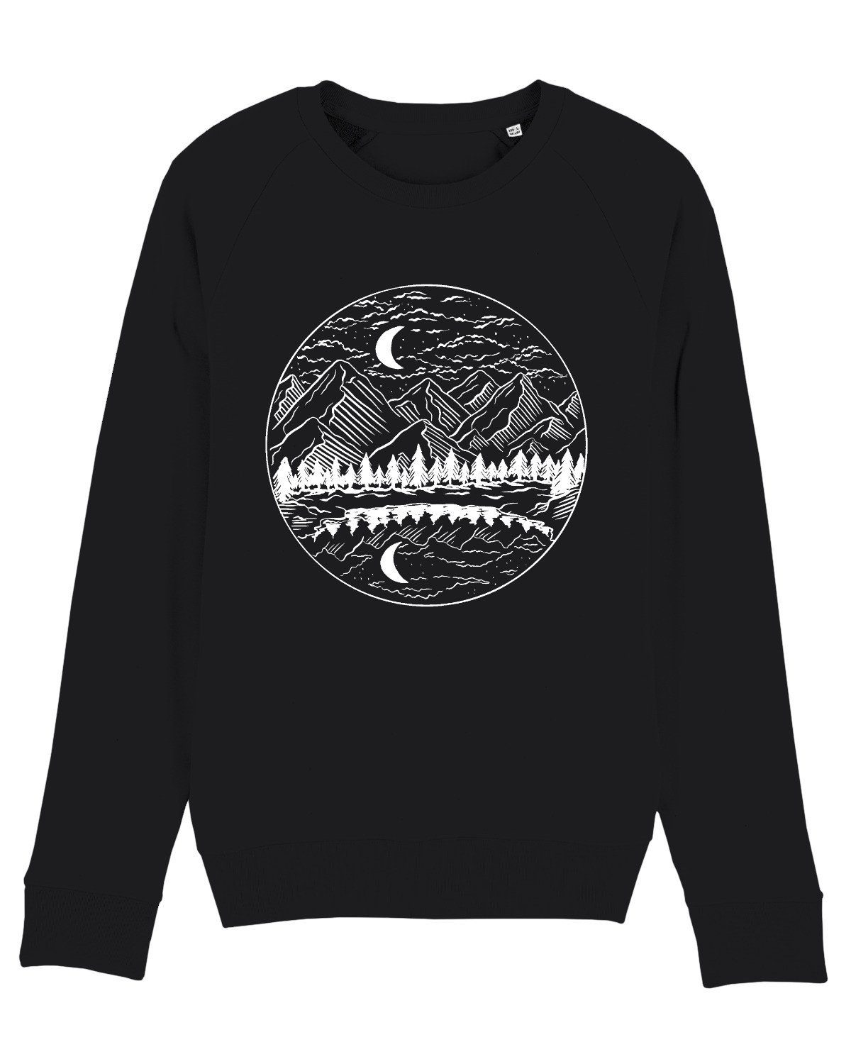 wat? Apparel schwarz night (1-tlg) Sweatshirt Mountains by