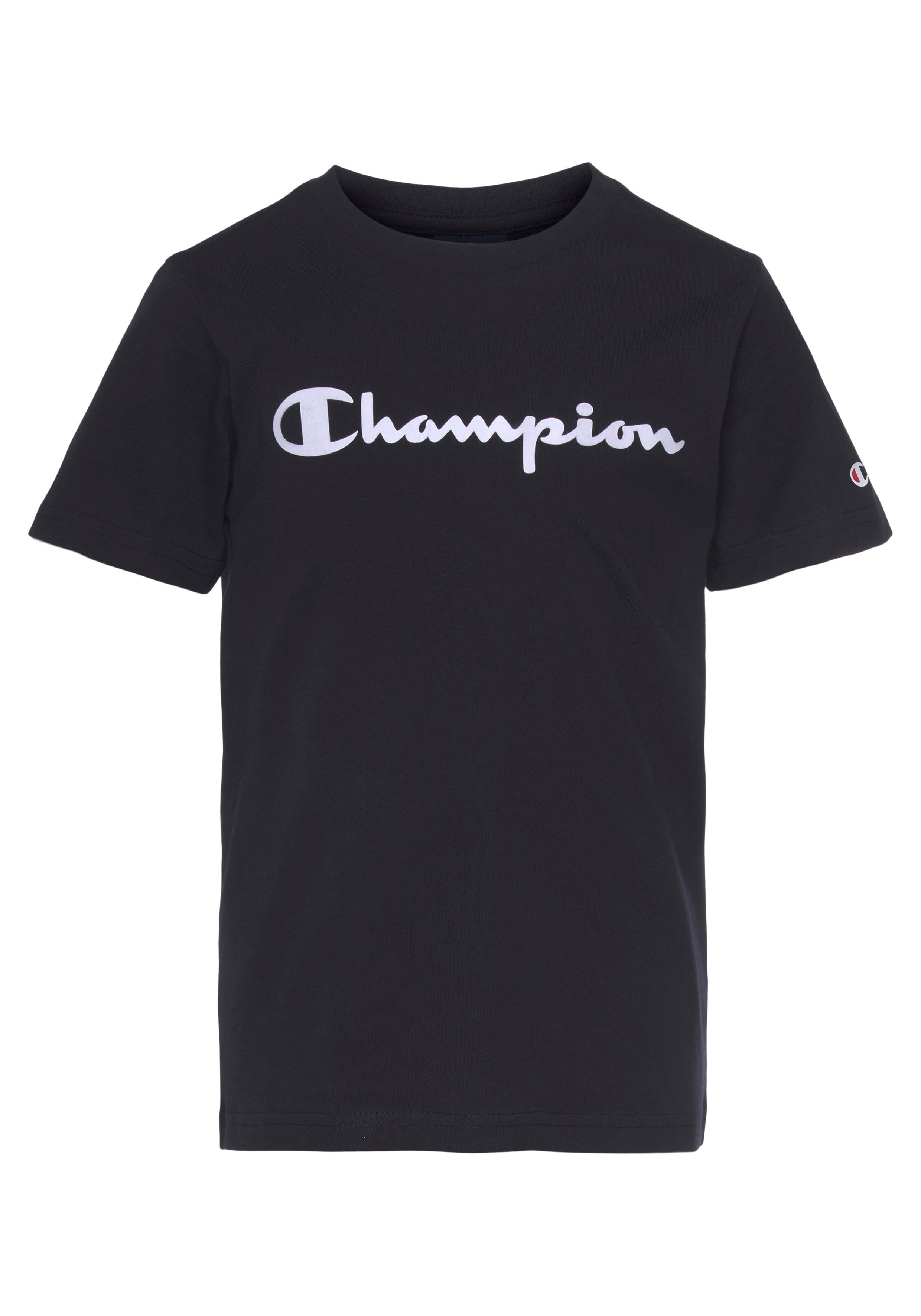 Champion T-Shirt - T-Shirt für schwarz-weiß Kinder Crewneck 2Pack