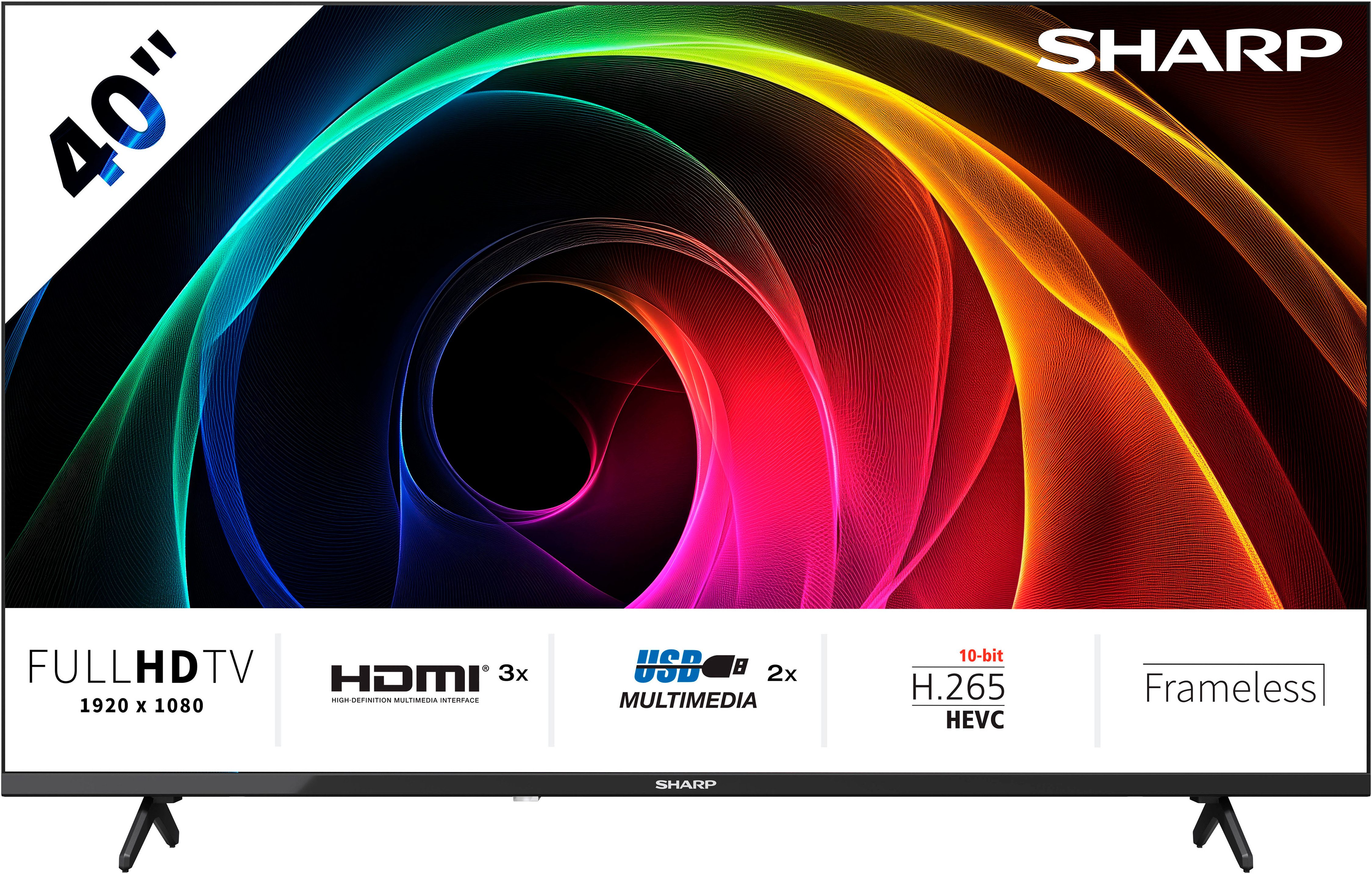 Sharp 2T-C40HAx LED-Fernseher (101 cm/40 Zoll, Full HD)