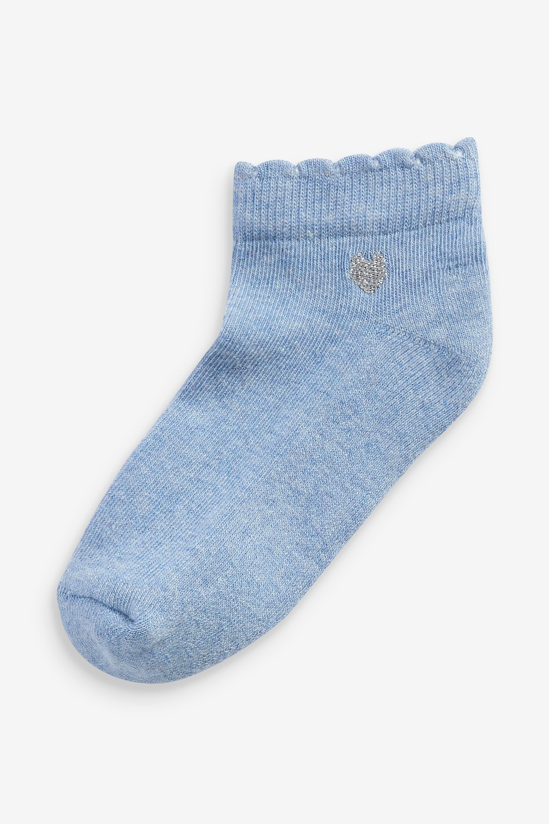 Next Kurzsocken 7 Bestickte Sneakersocken mit gepolsterter Sohle (7-Paar)