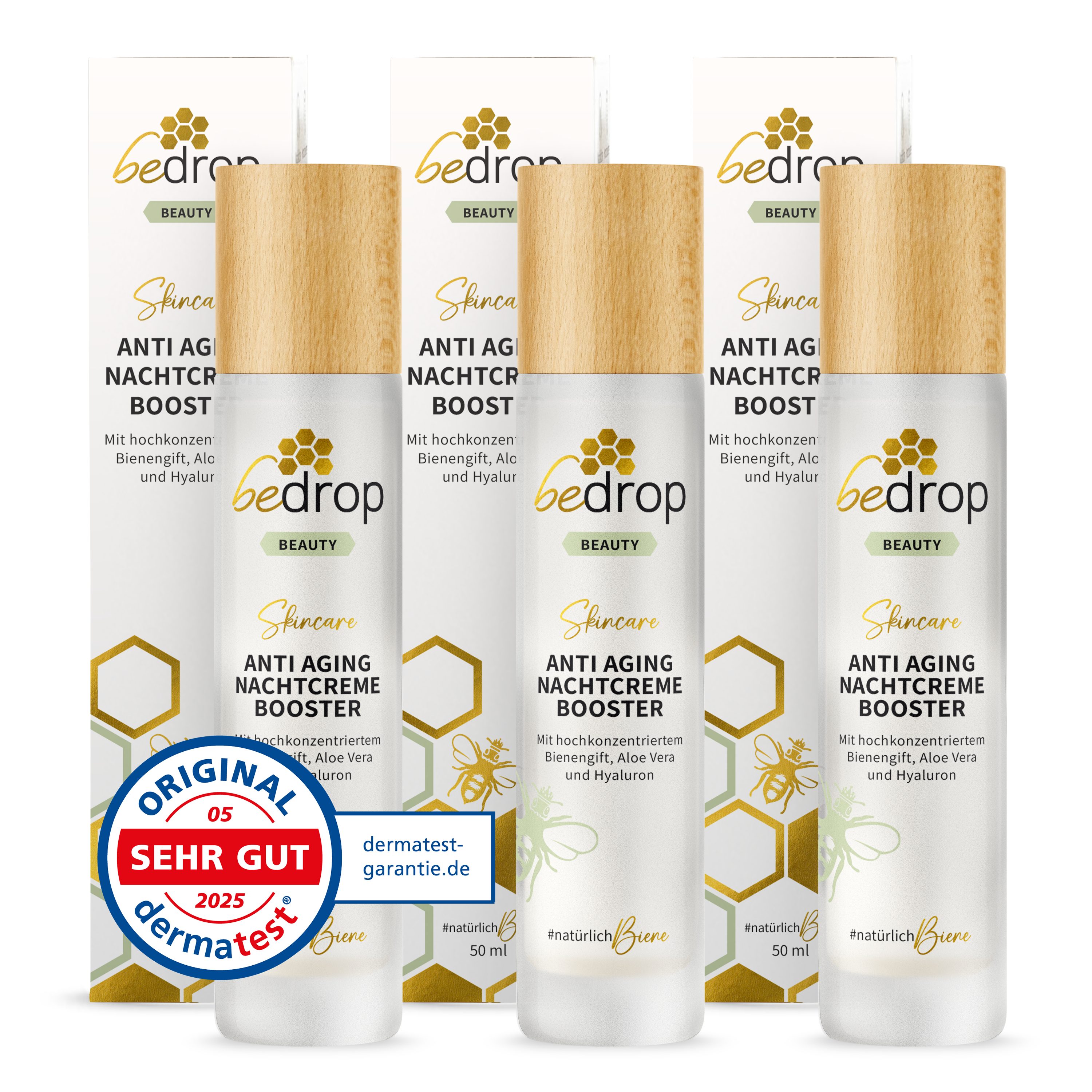 bedrop Nachtcreme ANTI AGING NACHTCREME BOOSTER regenerierende Nachtcreme mit Bienengift Einzelpackung