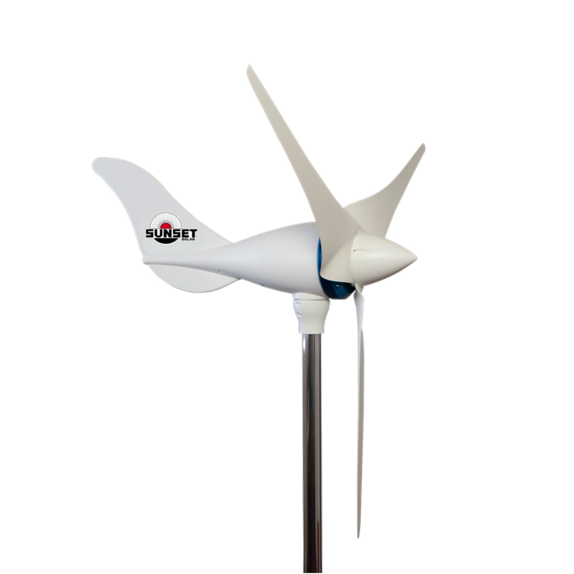 Sunset Stromerzeuger Windgenerator WG 1200, max. 483 Watt, Stromerzeugung, vibrationsarm, (inkl. Hybrid MPPT Controller), 12 V, Windkraftanlage, Batterieladung auf Boot, Wohnmobil, Gartenhaus