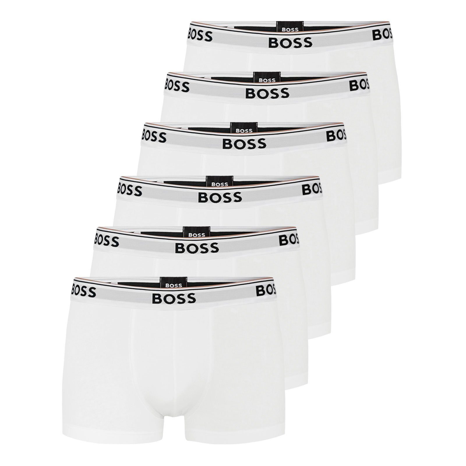 BOSS Trunk Cotton Stretch (6-St) mit umlaufend eingewebtem Markenschriftzug