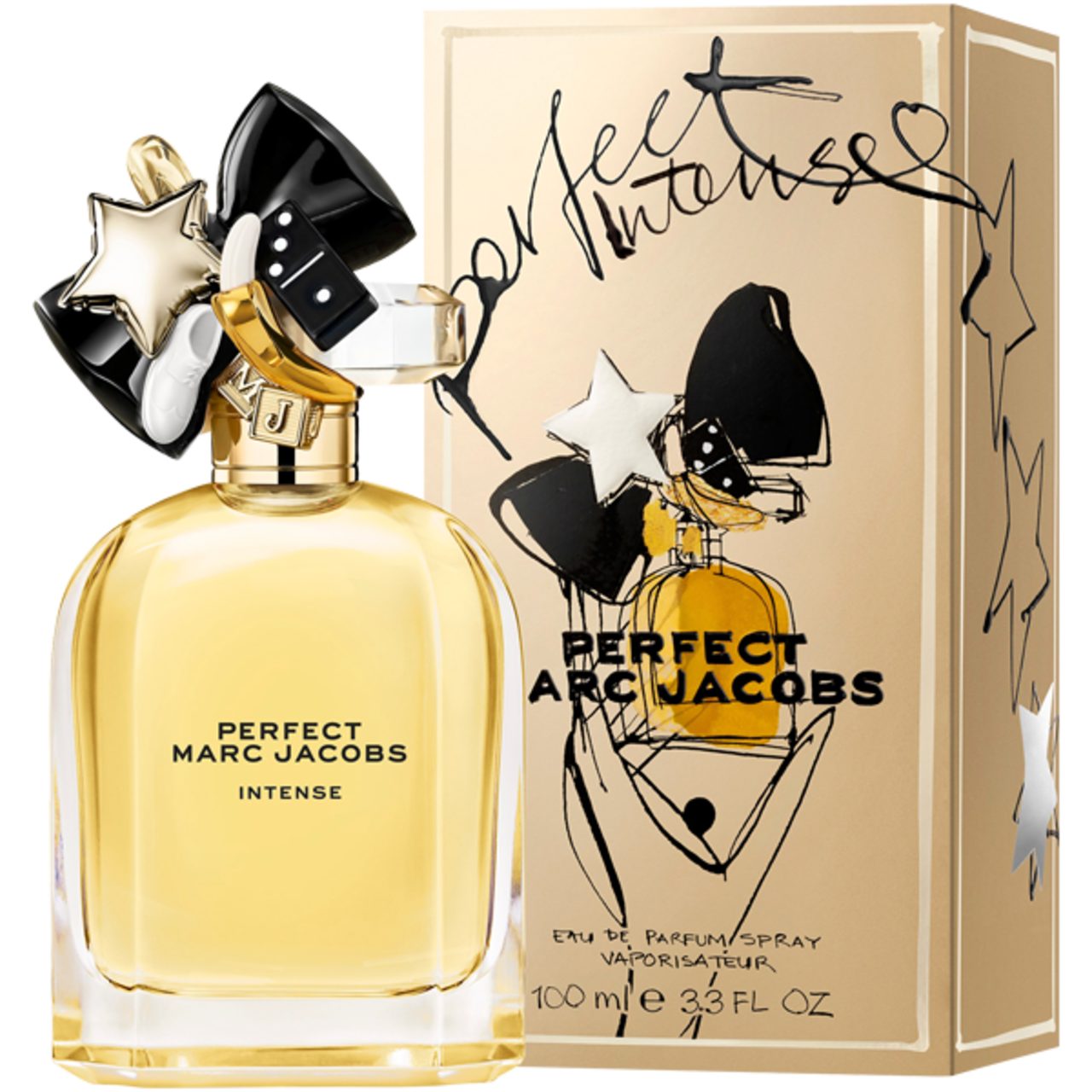 MARC JACOBS Eau de Parfum Perfect EdP Nat. Spray Intense, Damenduft, Duftnote: Sandelholz, Cashmeran, Sesam