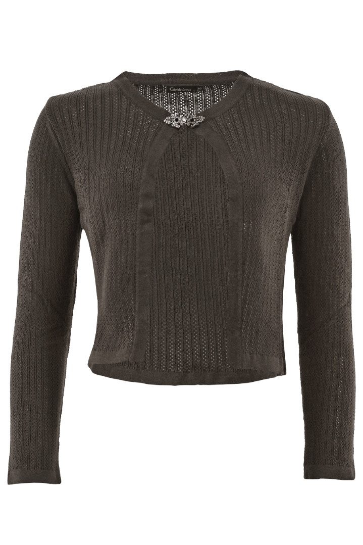 Orbis Textil GmbH & Co. KG Trachtenjacke Trachten Strickjacke - GERLINDA - dunkelgrün – Bild 2 von 4