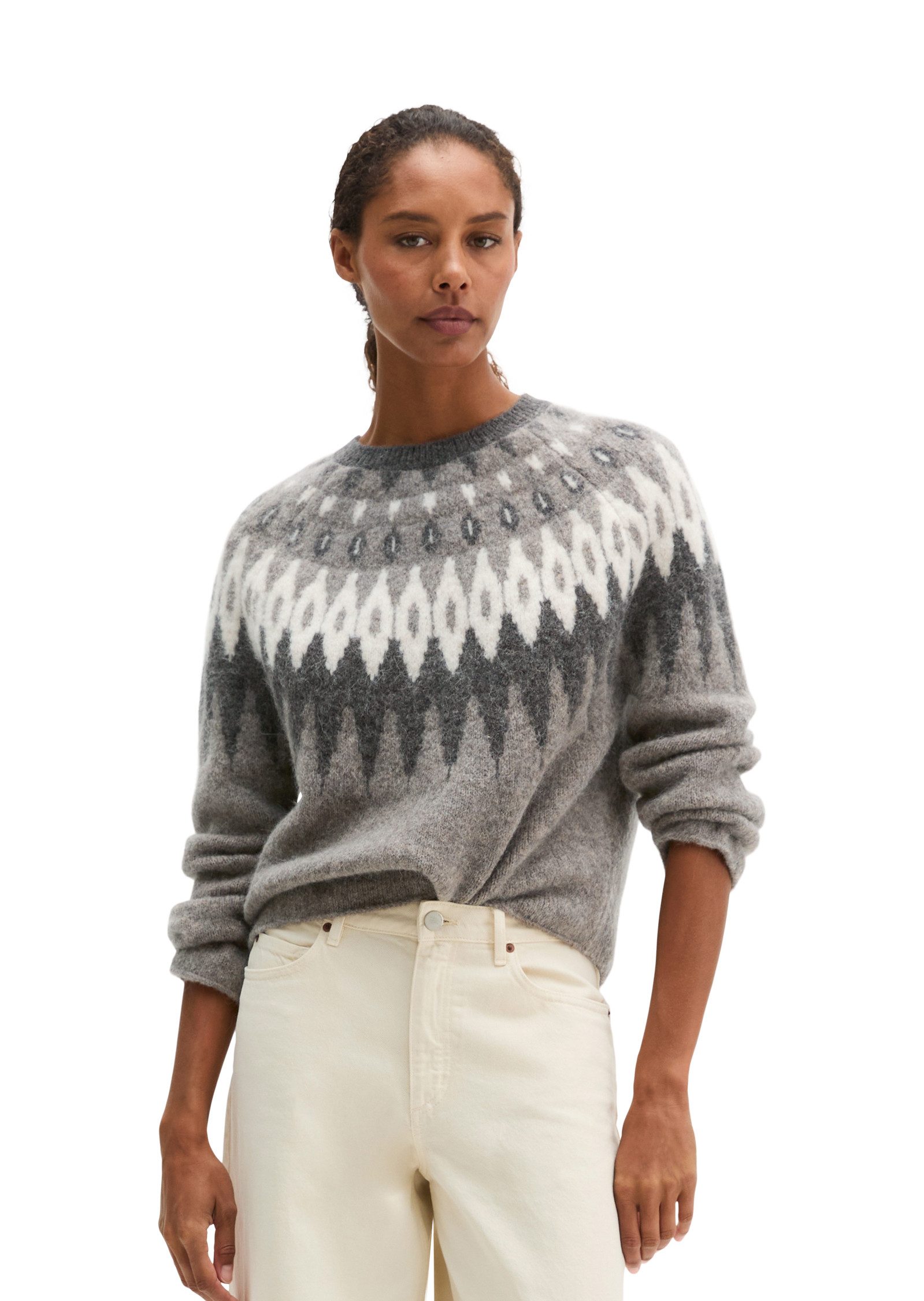 Marc O'Polo Strickpullover aus kuscheligem Wolle-Alpakawolle-Mix