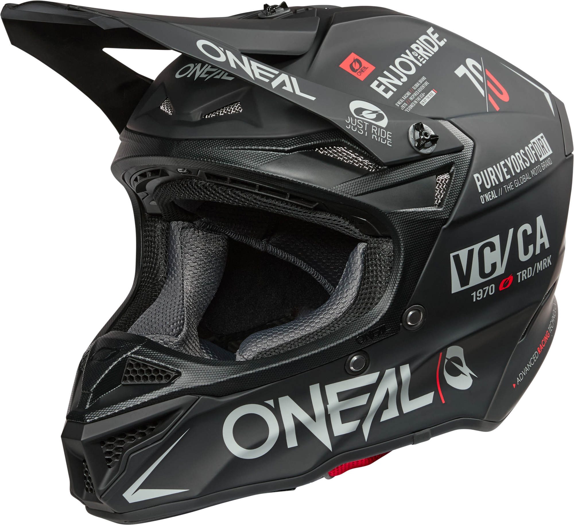 O’NEAL Motocrosshelm 5SRS Polyacrylite BRAND Motocross Helm, Absorbierend