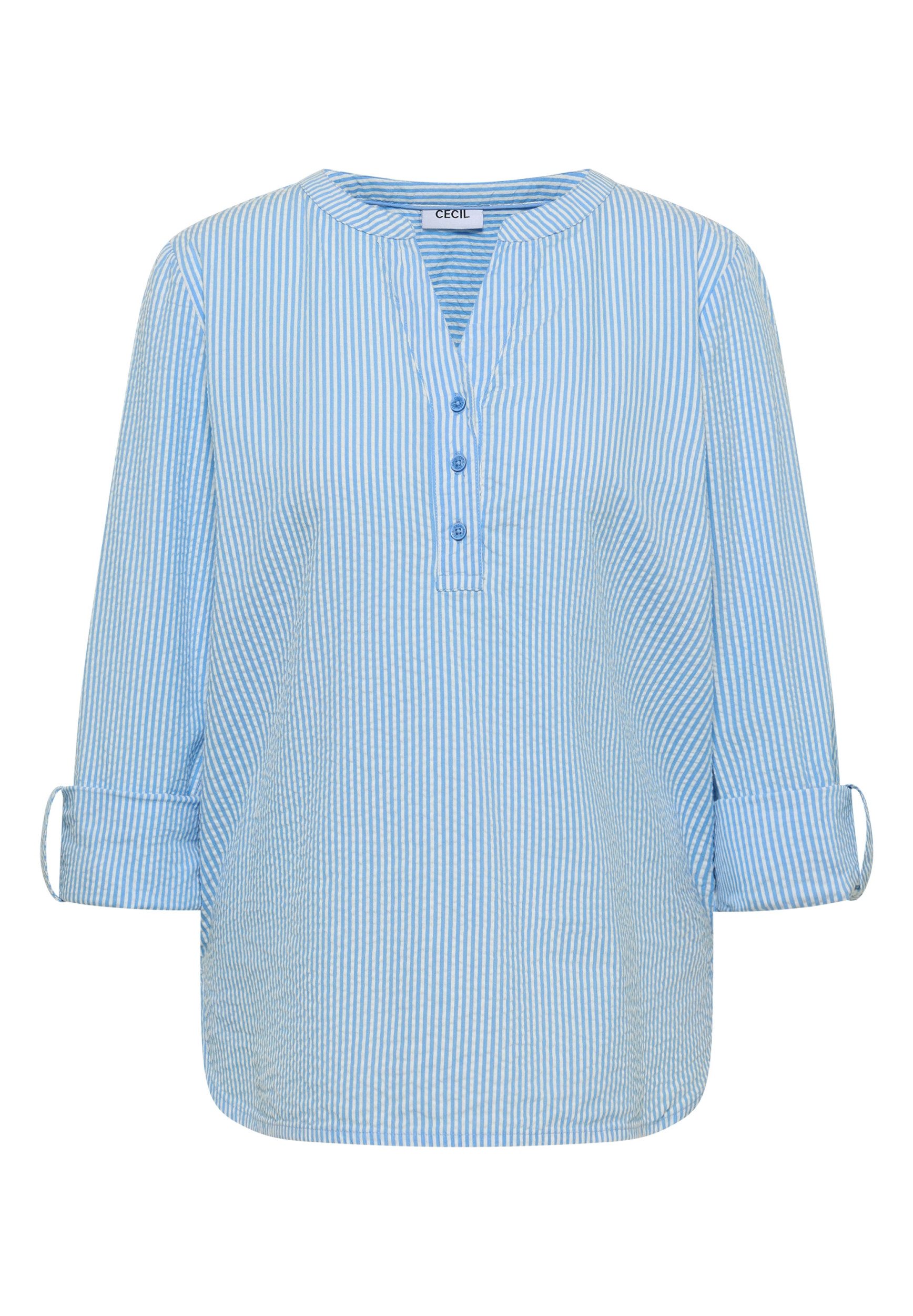 CECIL Langarmbluse Seersucker Stripe Blouse günstig online kaufen