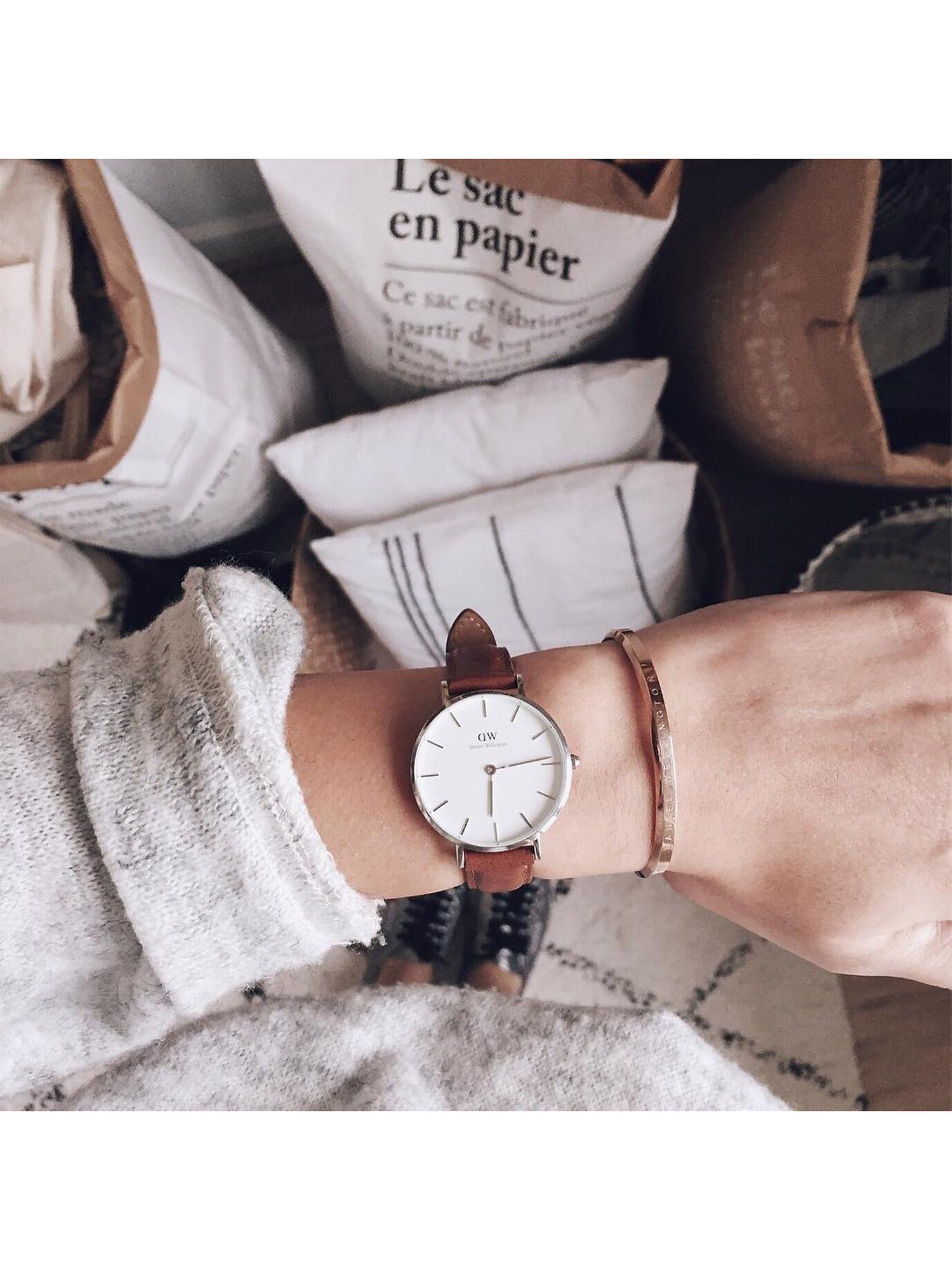 Daniel Wellington Quarzuhr Daniel Wellington Damen-Uhren Analog Quarz, Klassikuhr