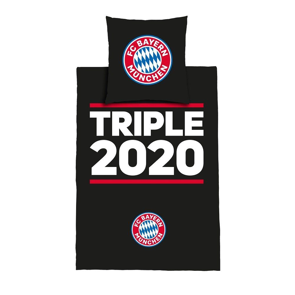 Bettwäsche »Triple 2020 schwarz«, FC Bayern München online