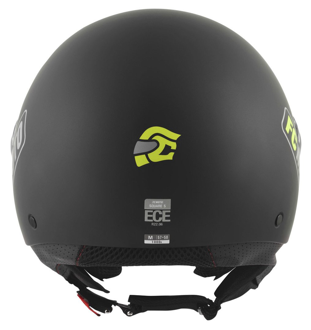 FC-Moto Motorradhelm Square-RS Jethelm, herausnehmbares Innenfutter