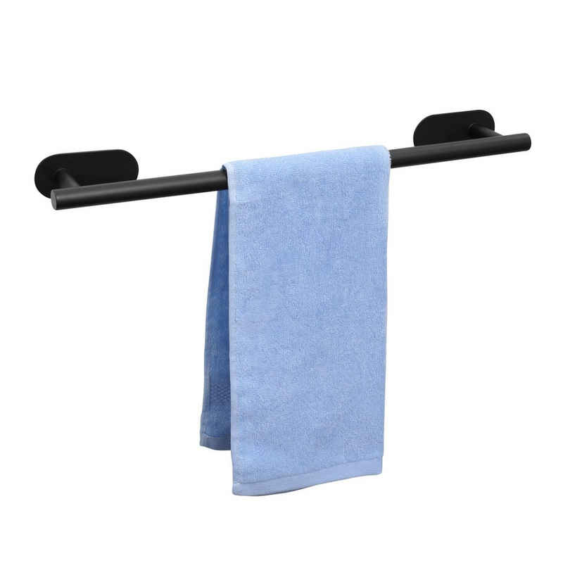 Kupaloft Handtuchhalter »ohne Bohren Handtuchstange Selbstklebend«, Handtuchring Edelstahl für Bad und Küche 40cm