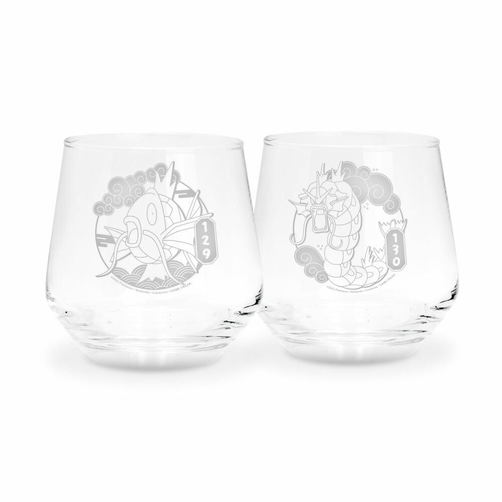 ABYstyle Gläser-Set Pokemon - Karpador & Garados, Glas