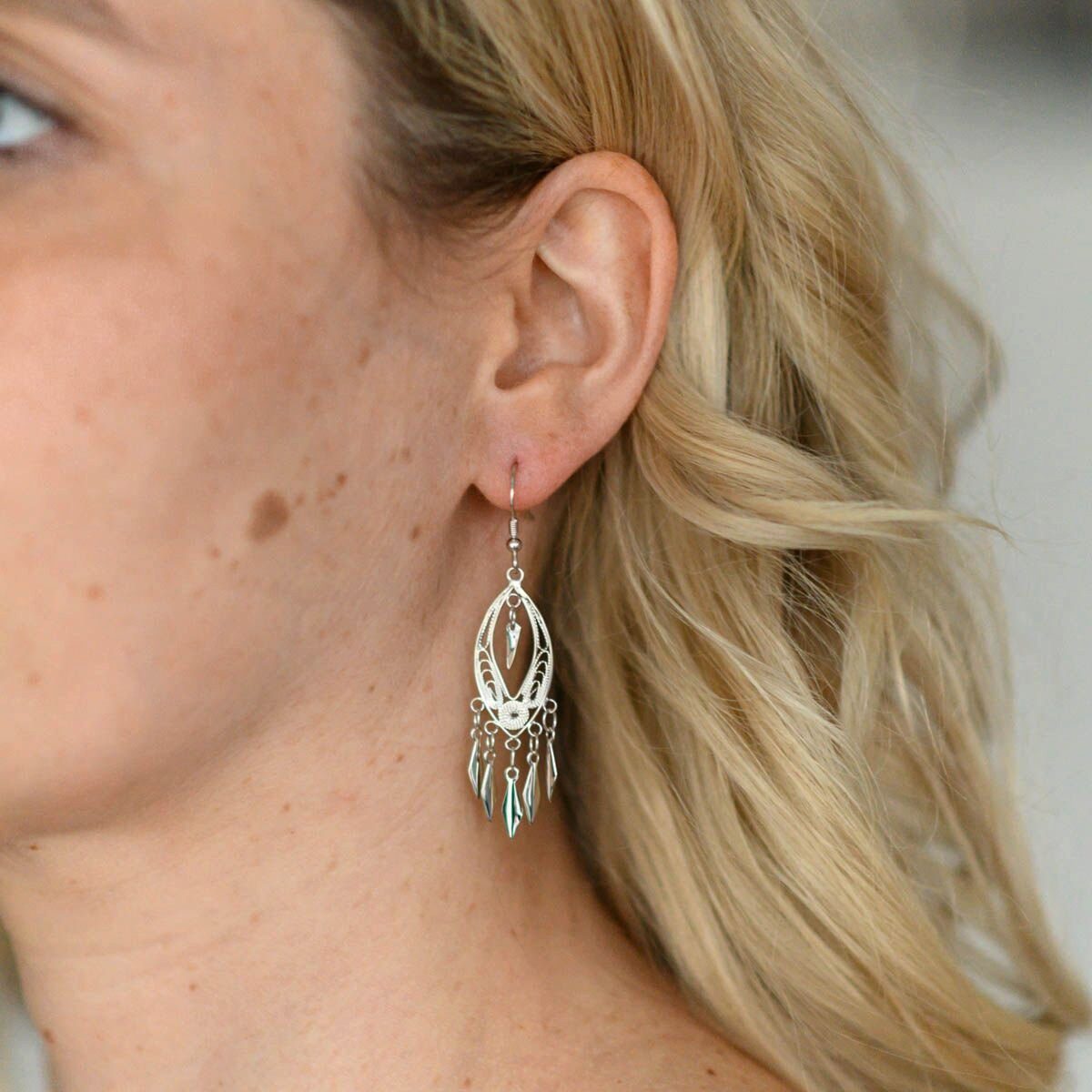 Materia Paar Ohrhänger Damen Ohrringe Orientalisch SO-222, 925 Sterling Sil günstig online kaufen